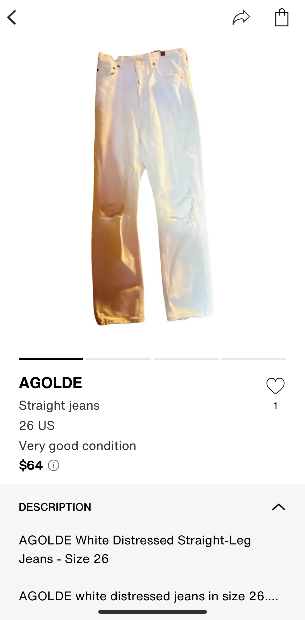 Vestiaire Collective Screen screen in the Favoriting an item flow