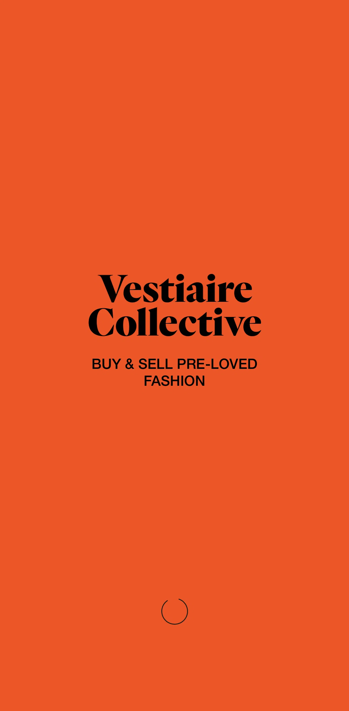 Vestiaire Collective Screen screen in the Onboarding flow