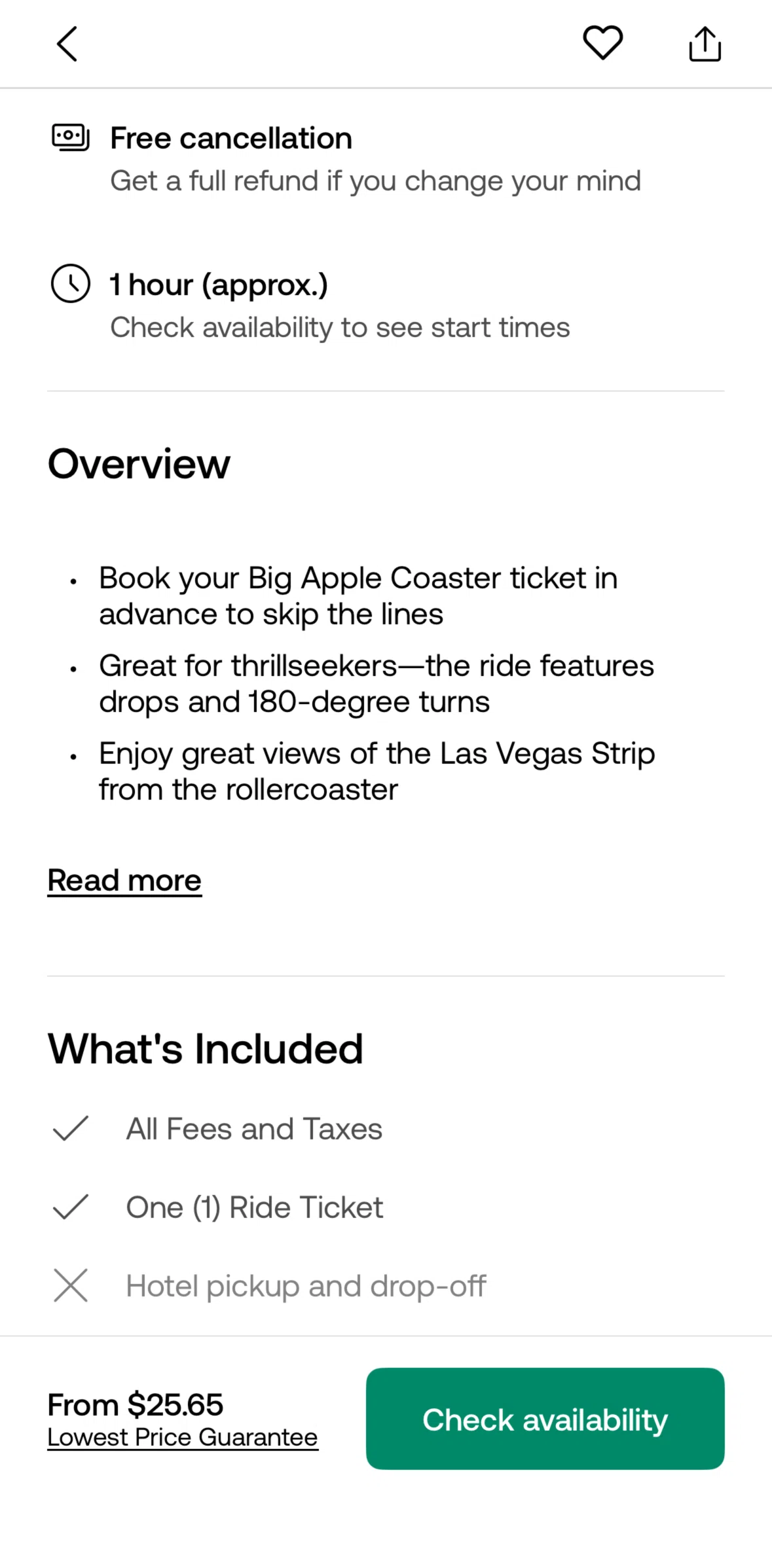 Viator Screen screen in the Overview flow