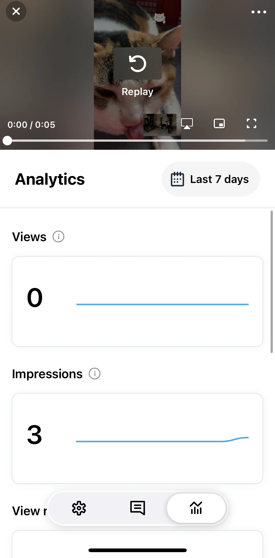 Vimeo Screen screen in the Filtering by date range flow
