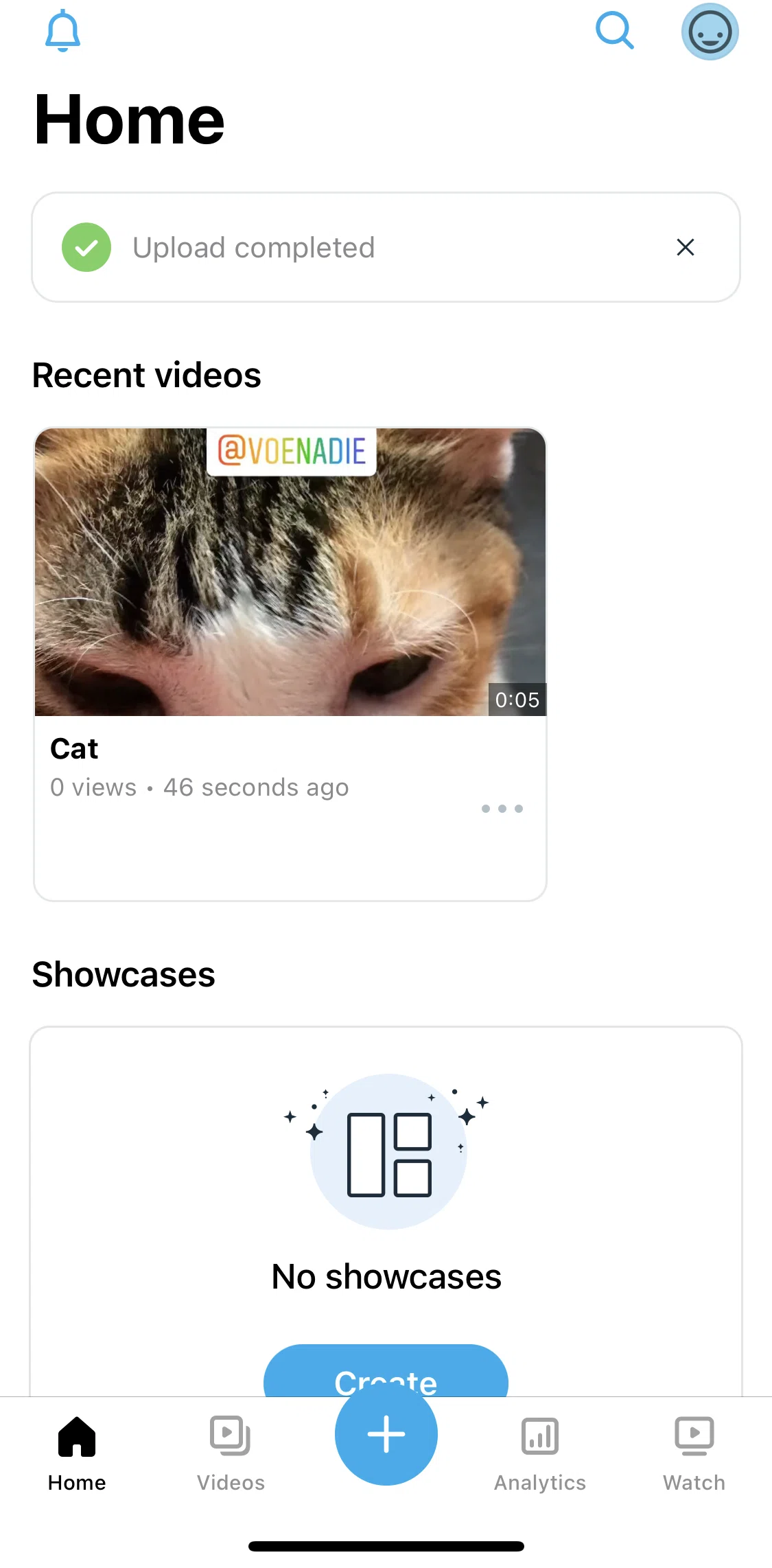 Vimeo Screen screen in the Video detail flow