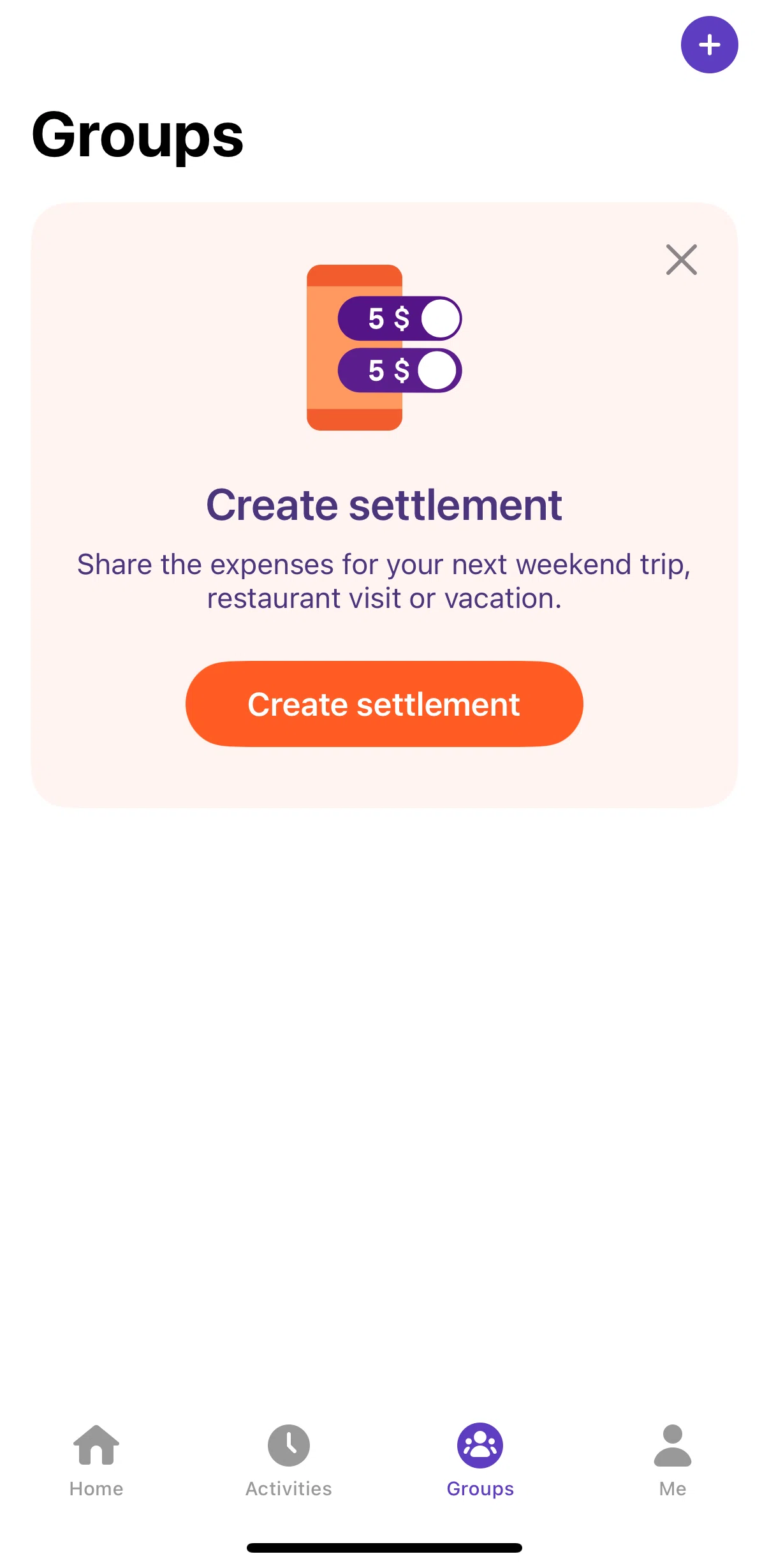 Vipps Screen screen in the Creating a settlement flow
