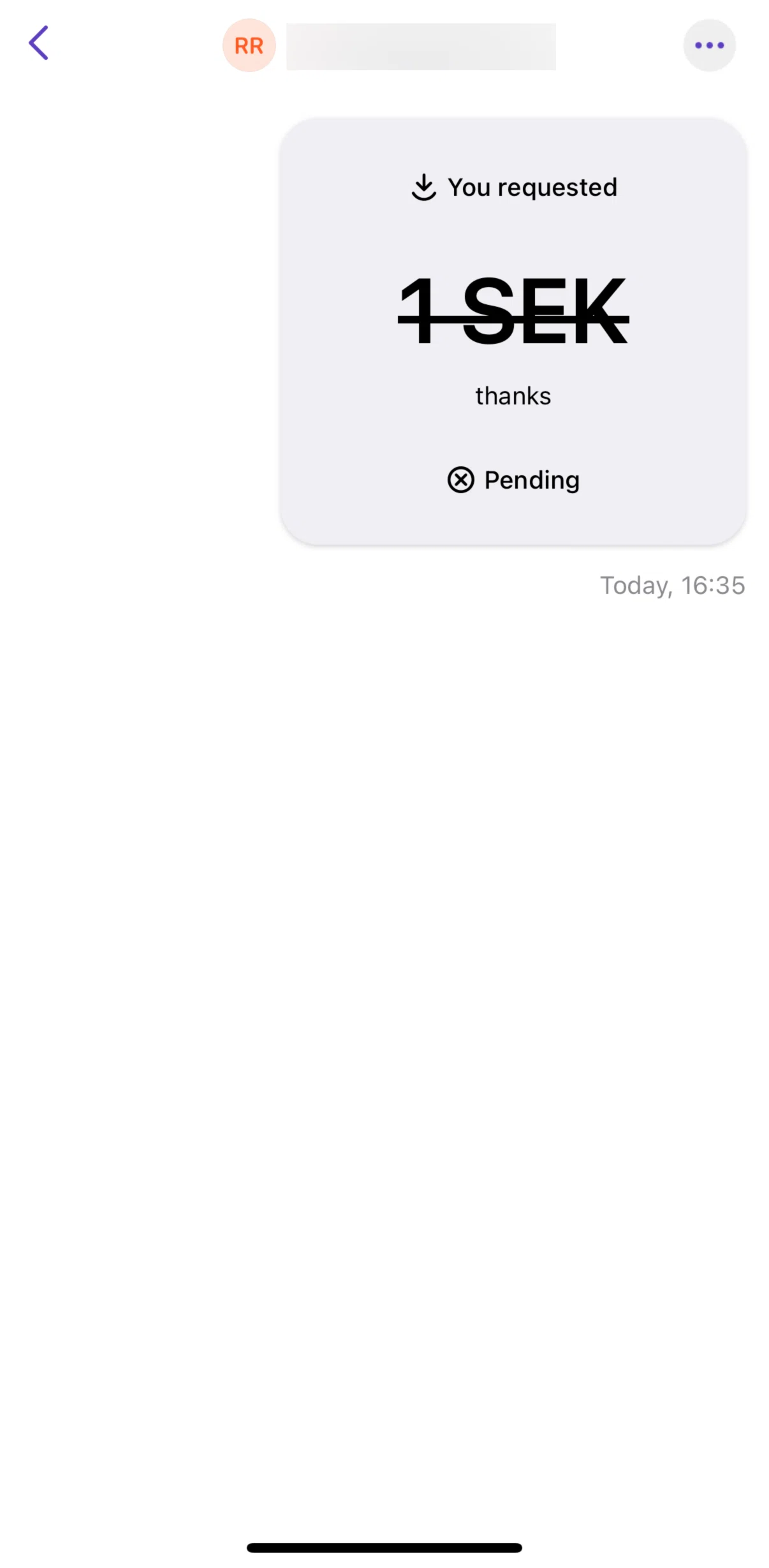 Vipps Screen screen in the Deleting a chat flow