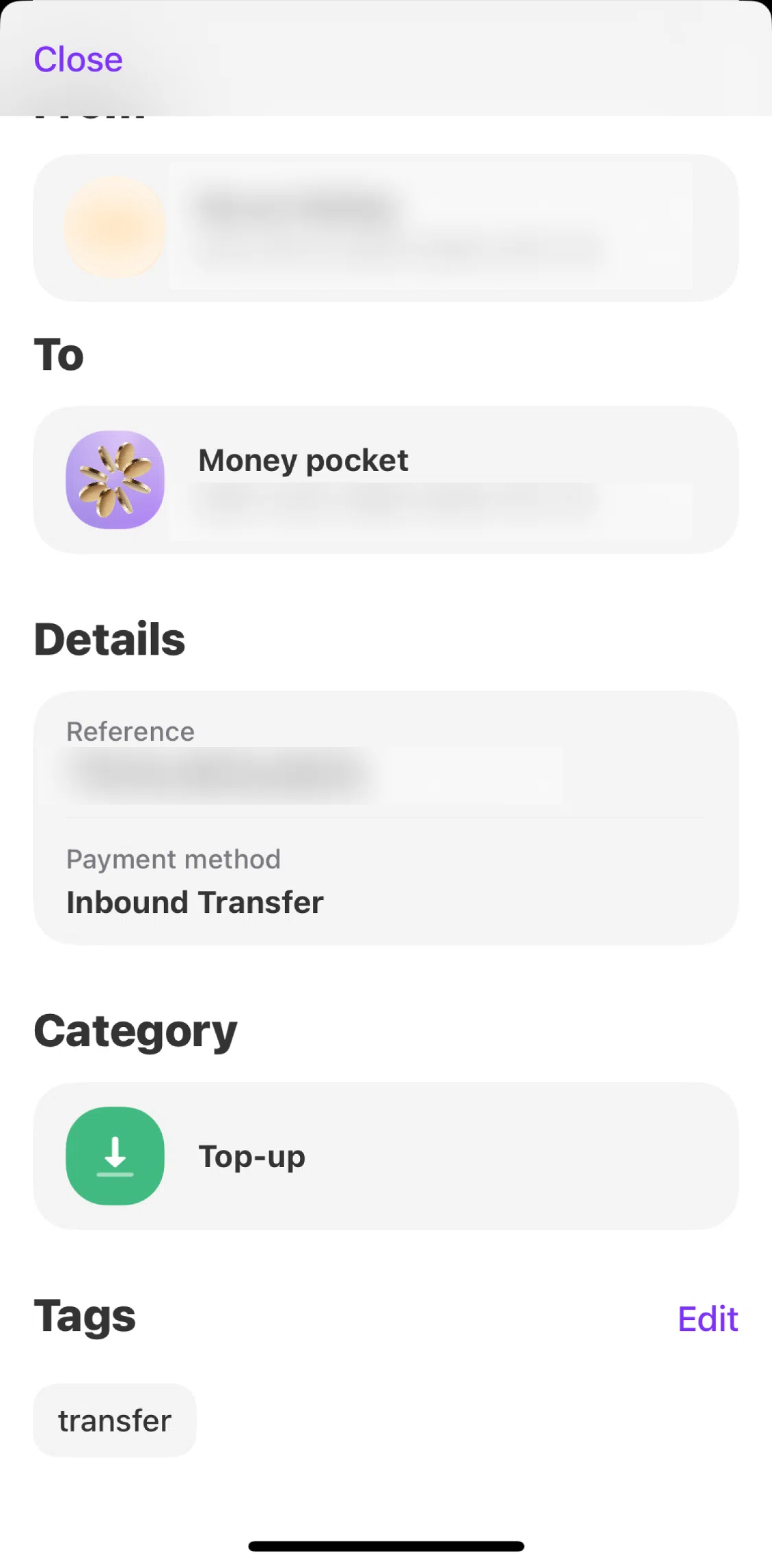 Vivid Screen screen in the Adding a tag flow