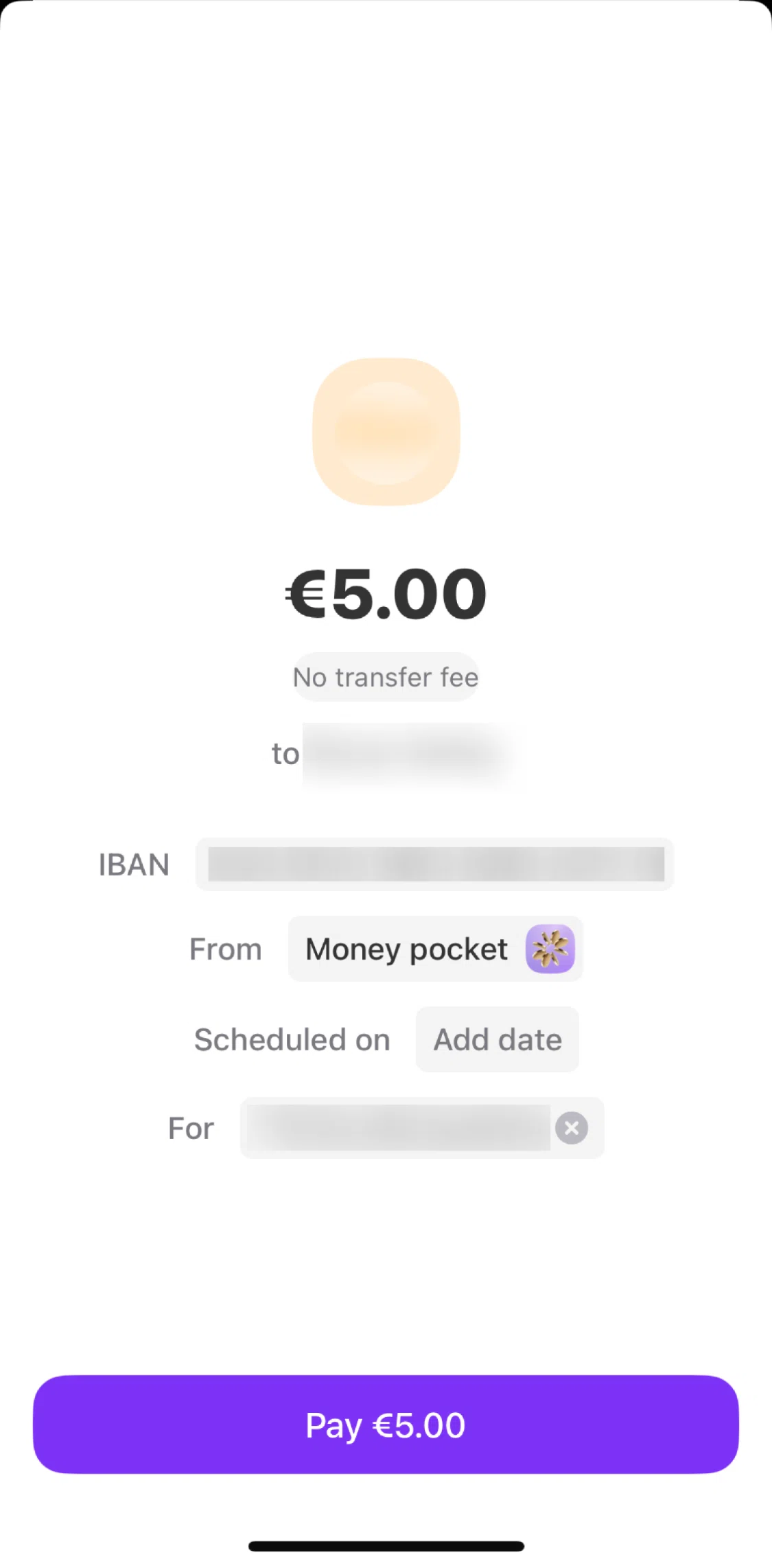 Vivid Screen screen in the Planning a payment flow