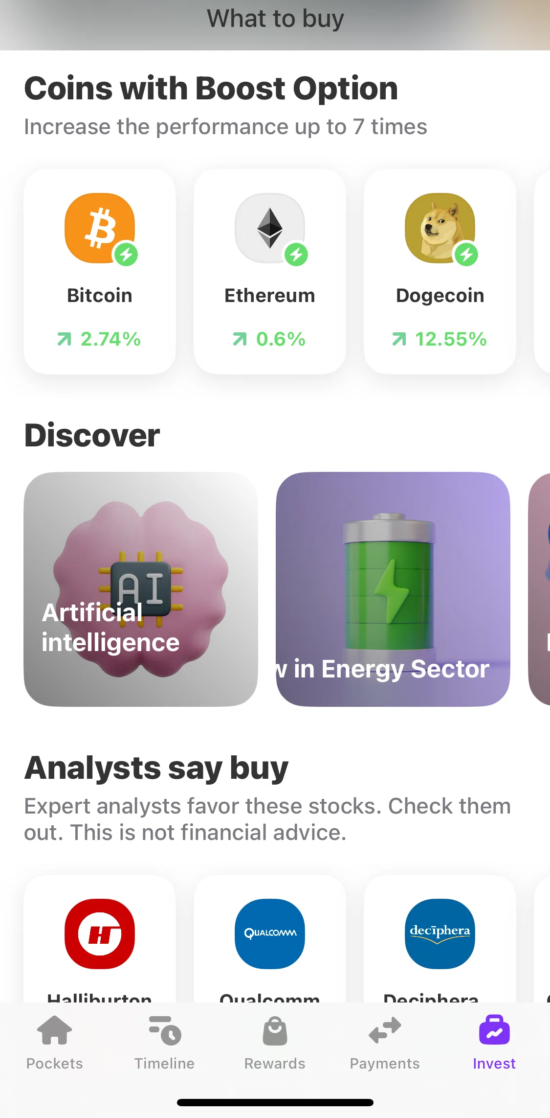 Vivid Screen screen in the View category flow