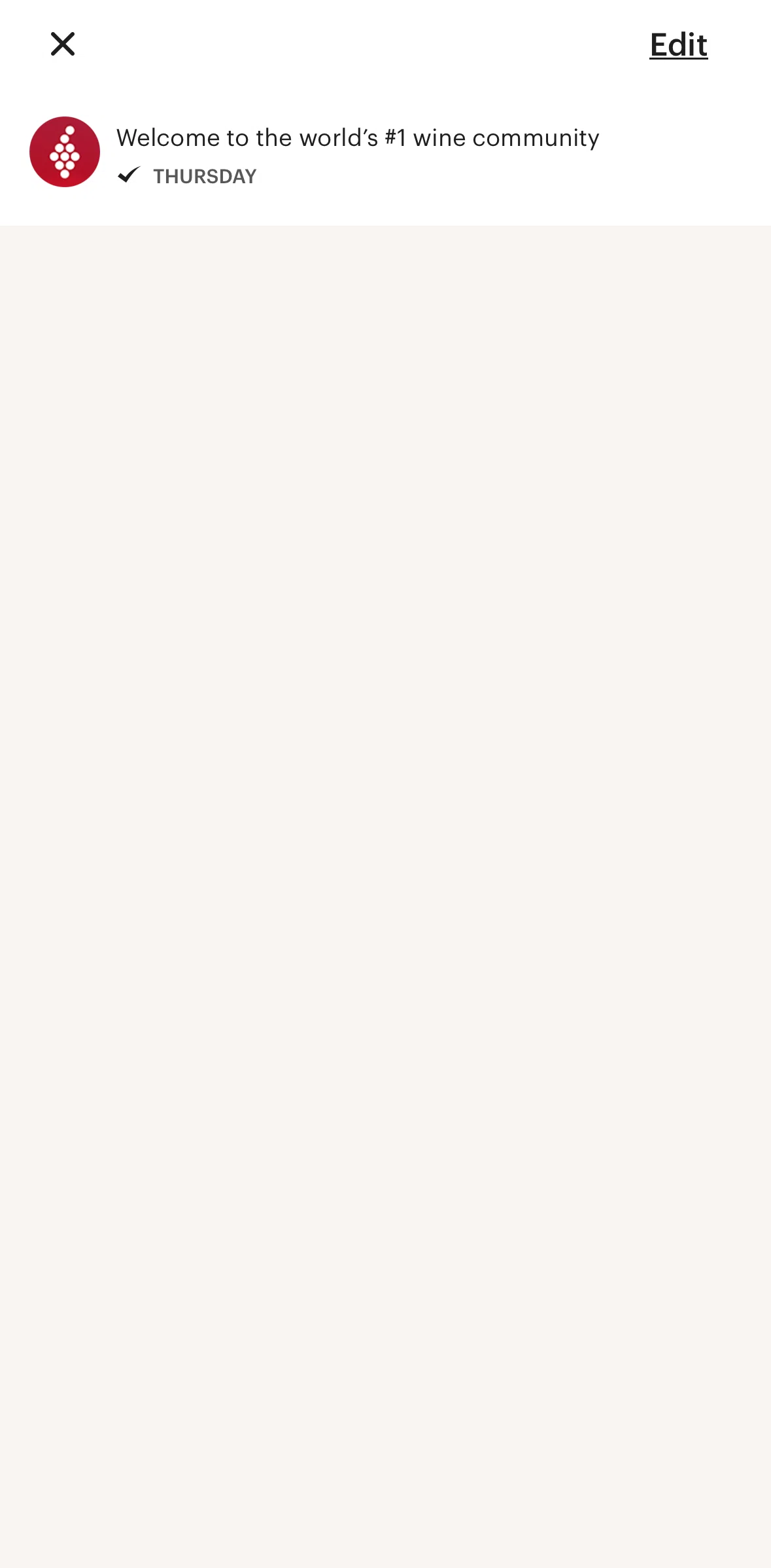 Vivino Screen screen in the Marking all as read flow