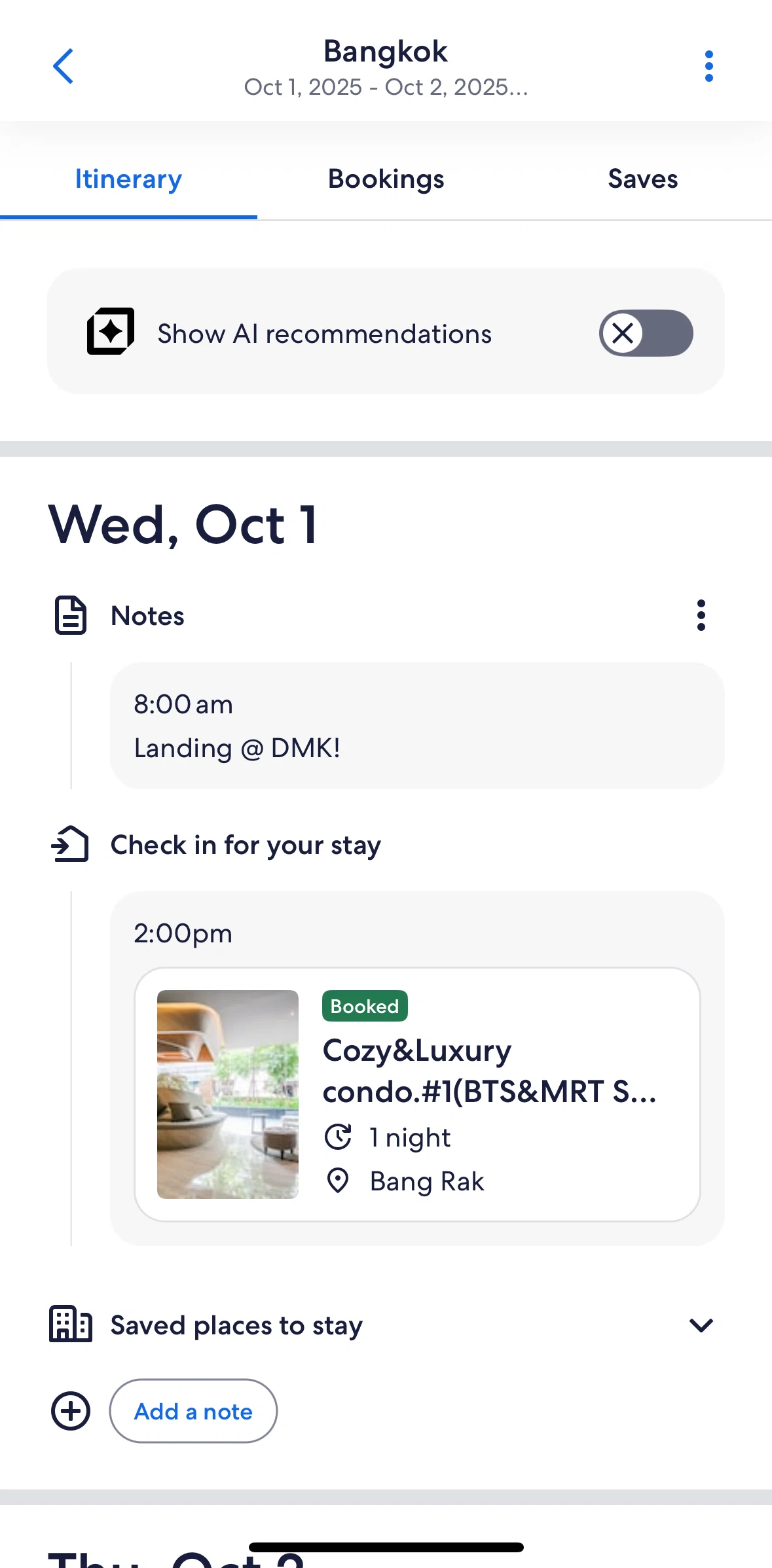 Vrbo Screen screen in the Deleting a note flow