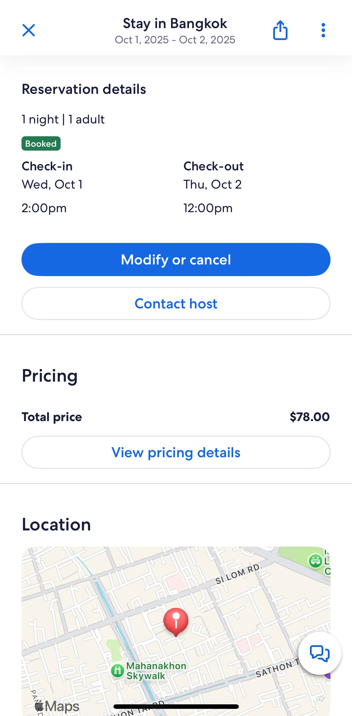 Vrbo Screen screen in the Pricing detail flow