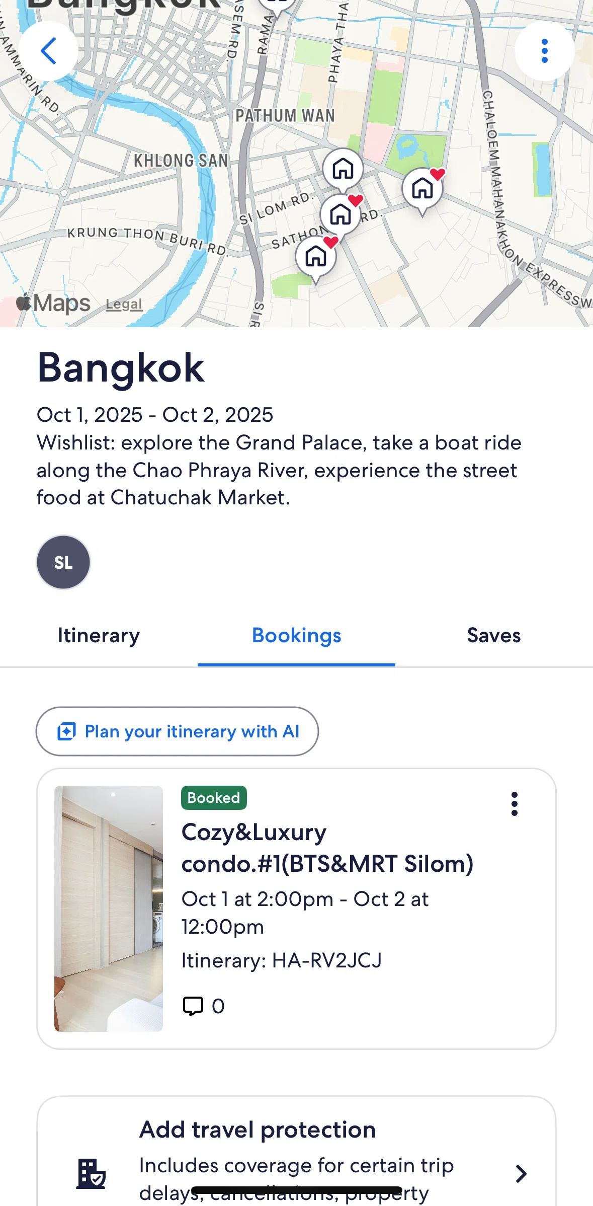 Vrbo Screen screen in the Travelers flow