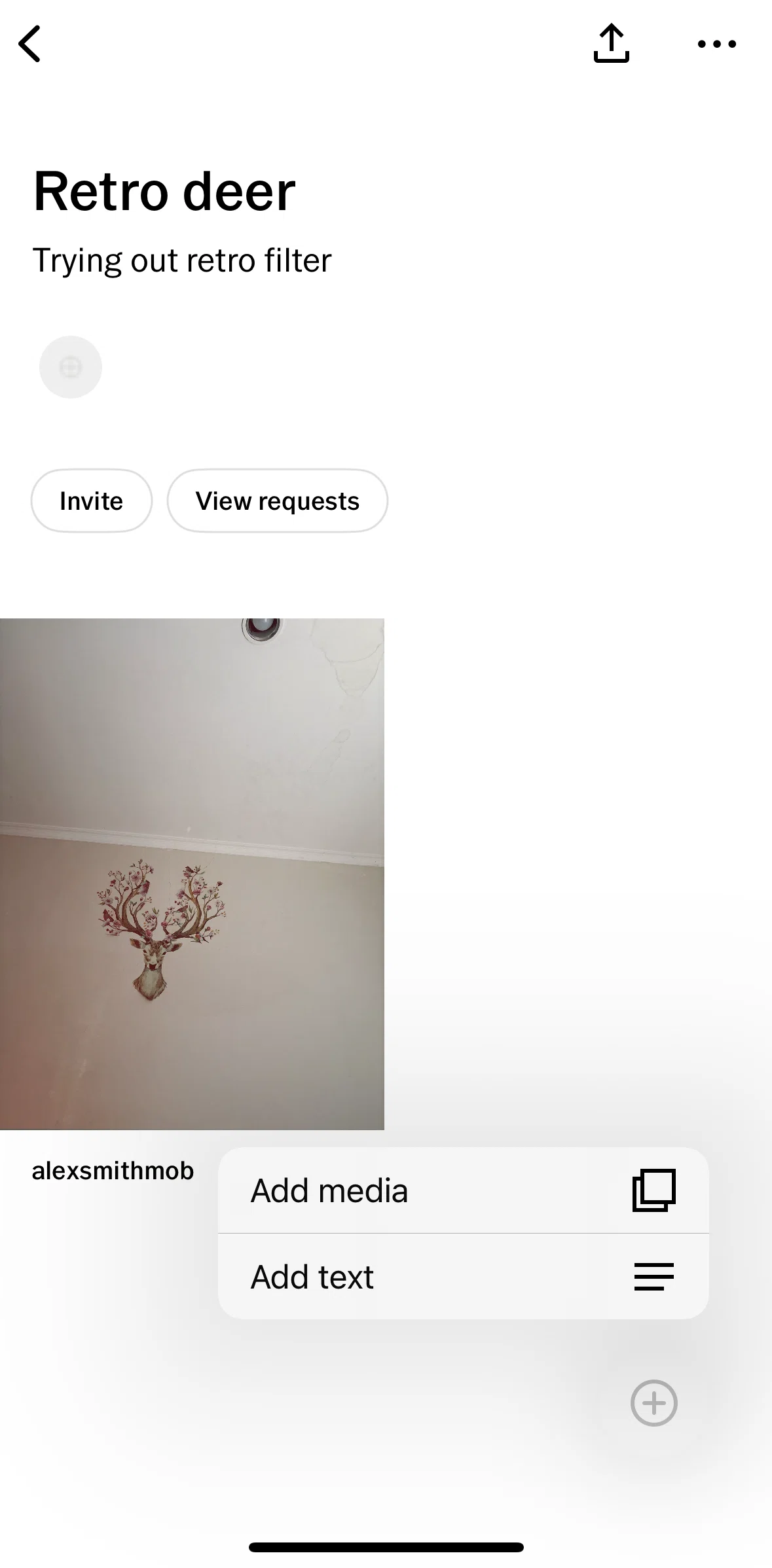 Vsco Screen screen in the Adding media flow