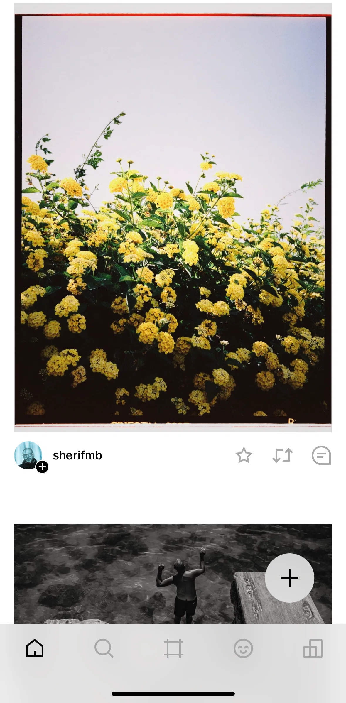 Vsco Screen screen in the Post detail flow