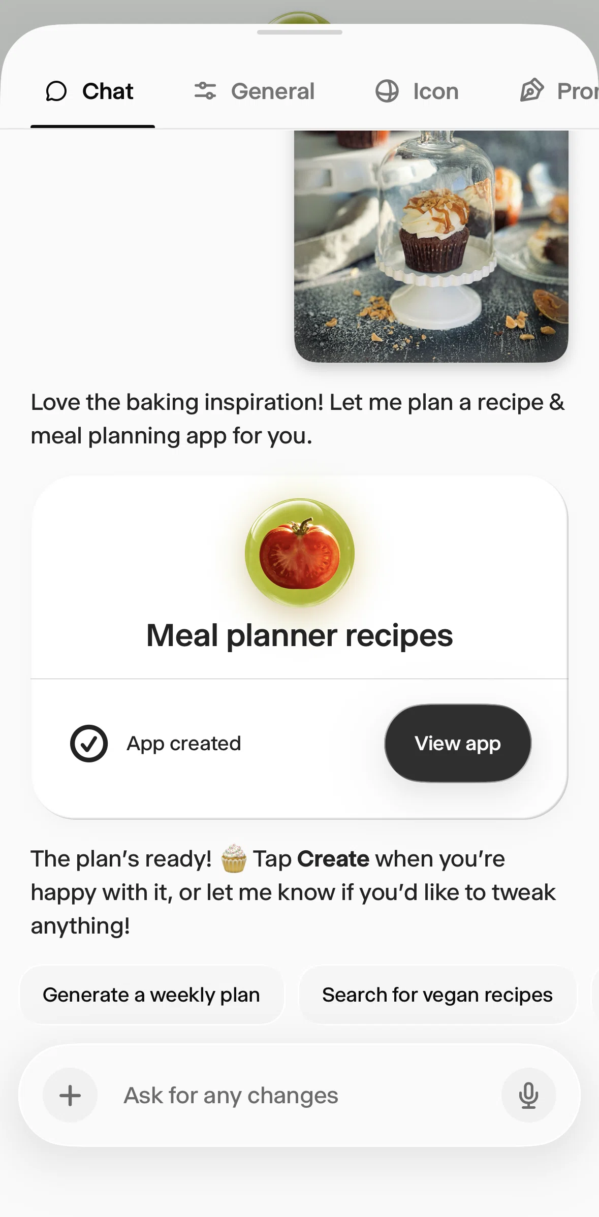 Wabi Screen screen in the Chat flow