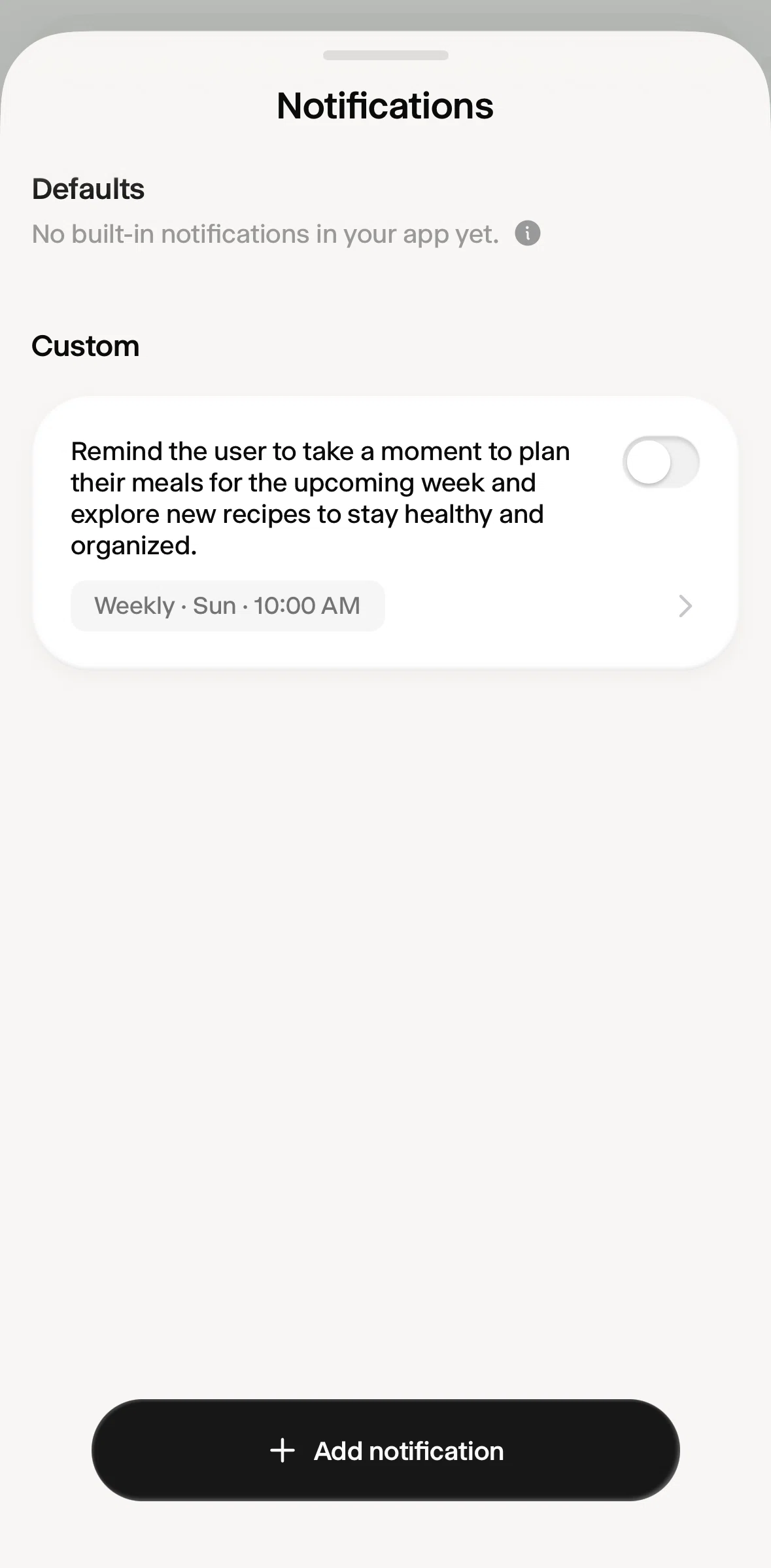 Wabi Screen screen in the Notification information flow