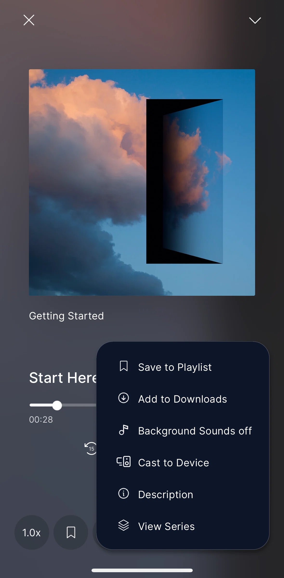 Waking Up Screen screen in the View description flow
