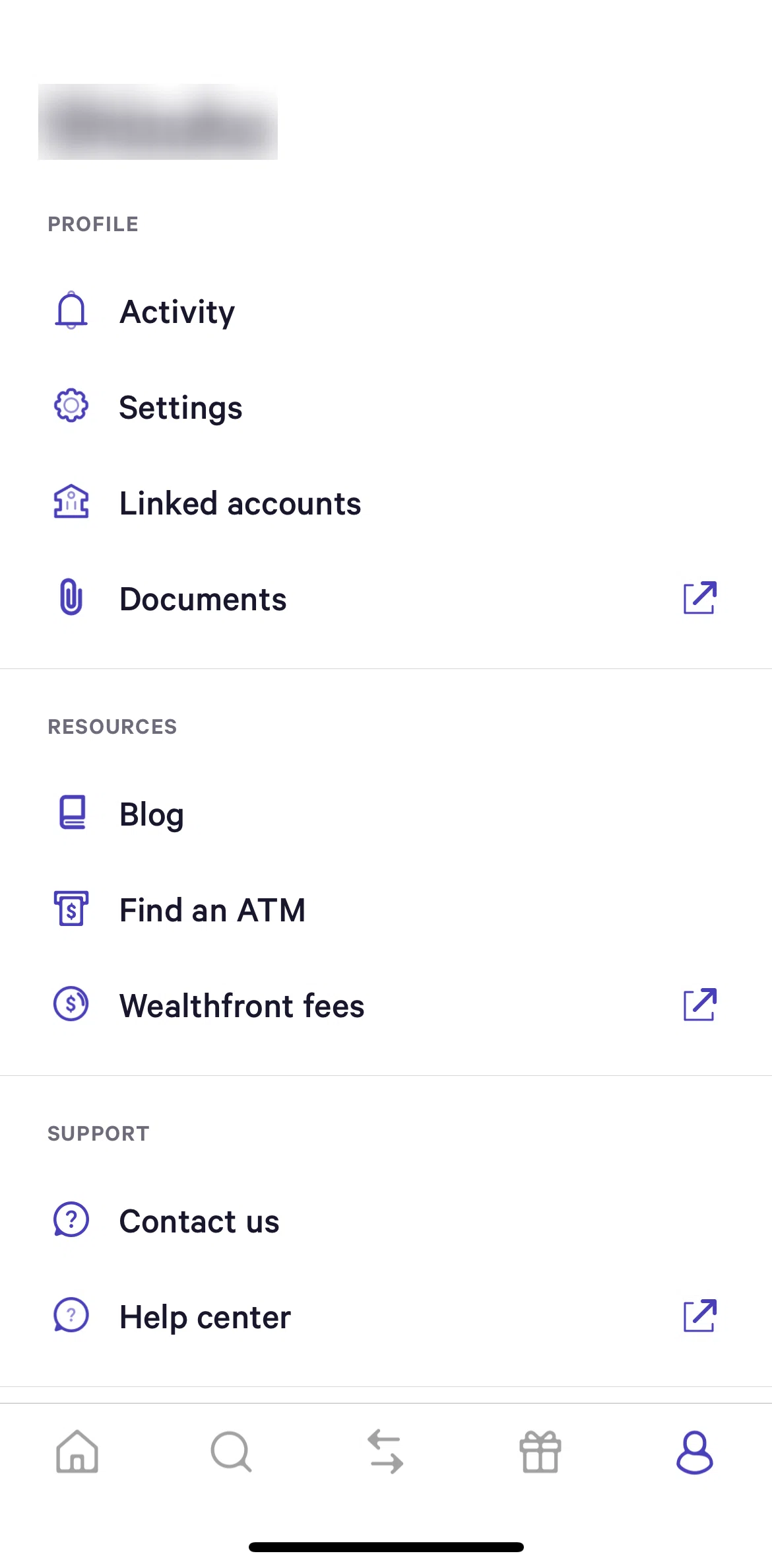 Wealthfront Screen screen in the Blog flow