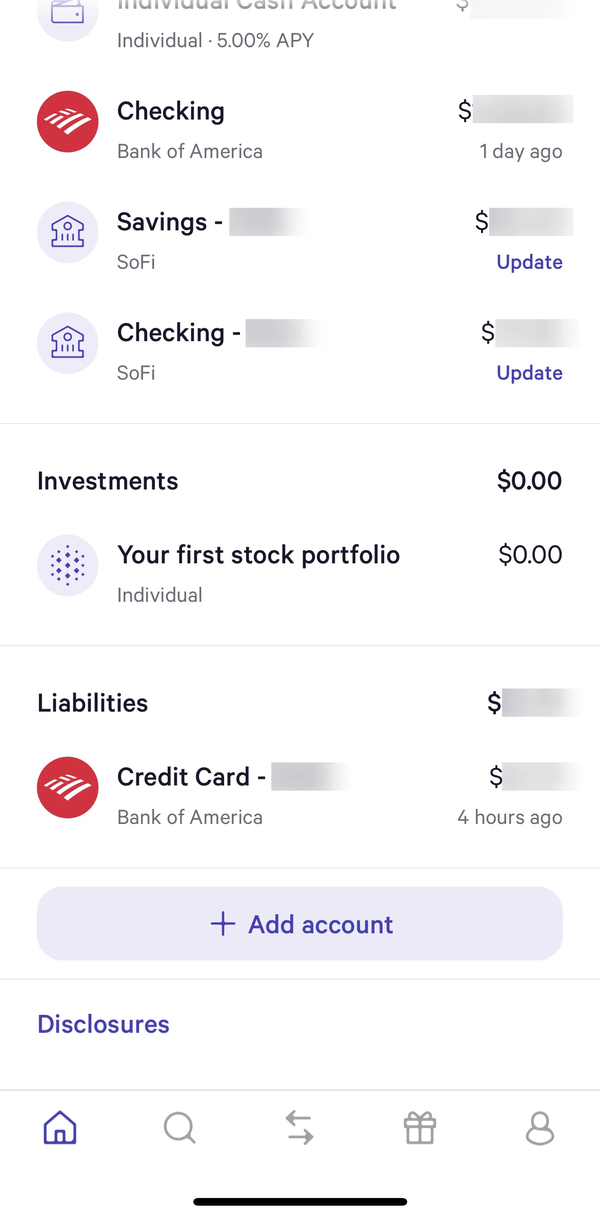 Wealthfront Screen screen in the Stock portfolio flow