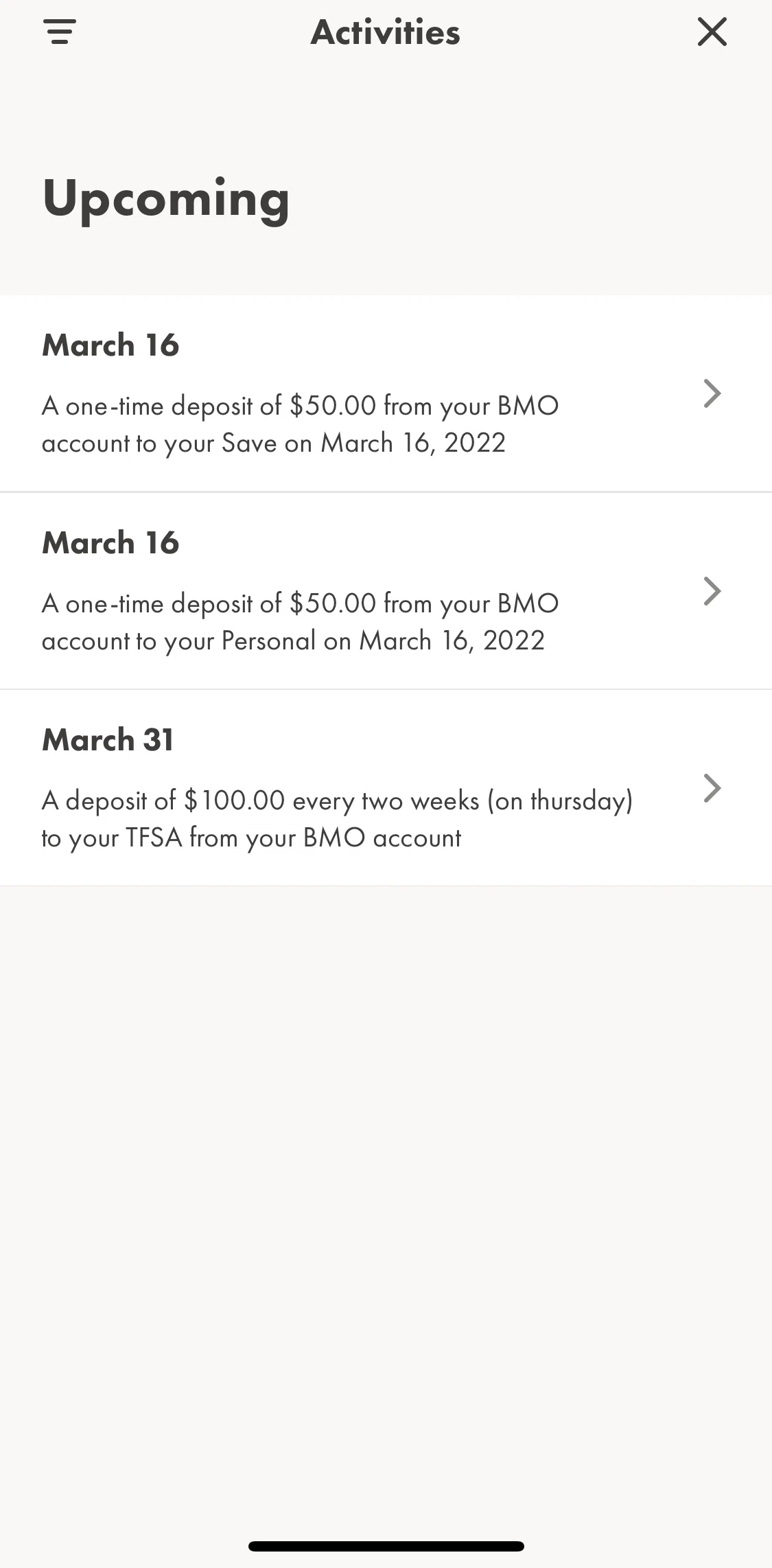 Wealthsimple Invest Screen screen in the Deposit details flow