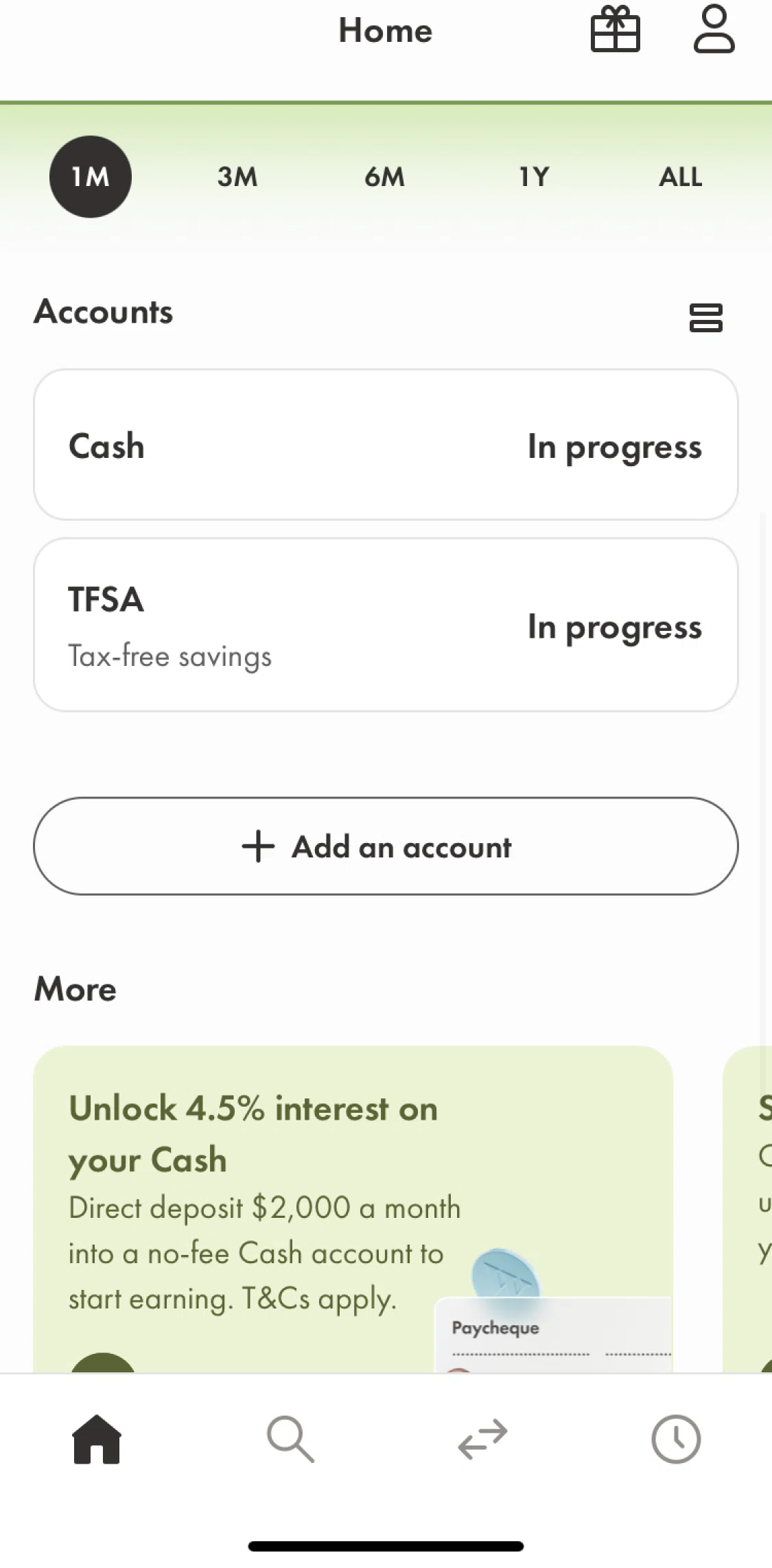 Wealthsimple Screen screen in the Opening a crypto account flow