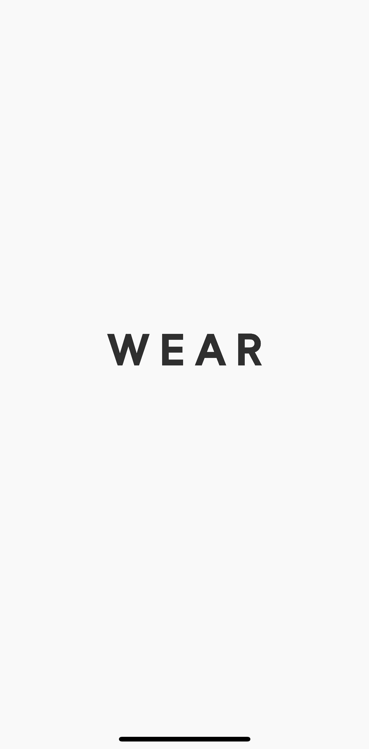 WEAR Screen screen in the Onboarding flow