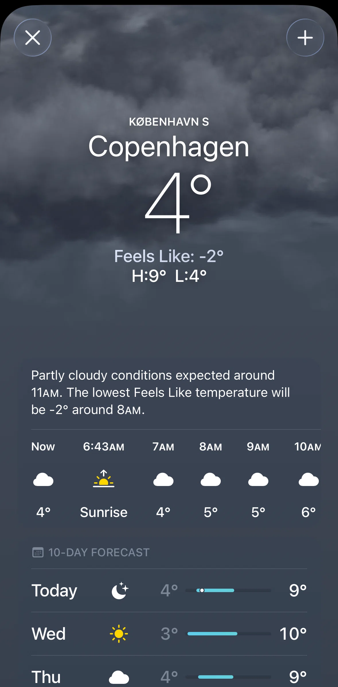 Weather Screen screen in the Adding a location flow