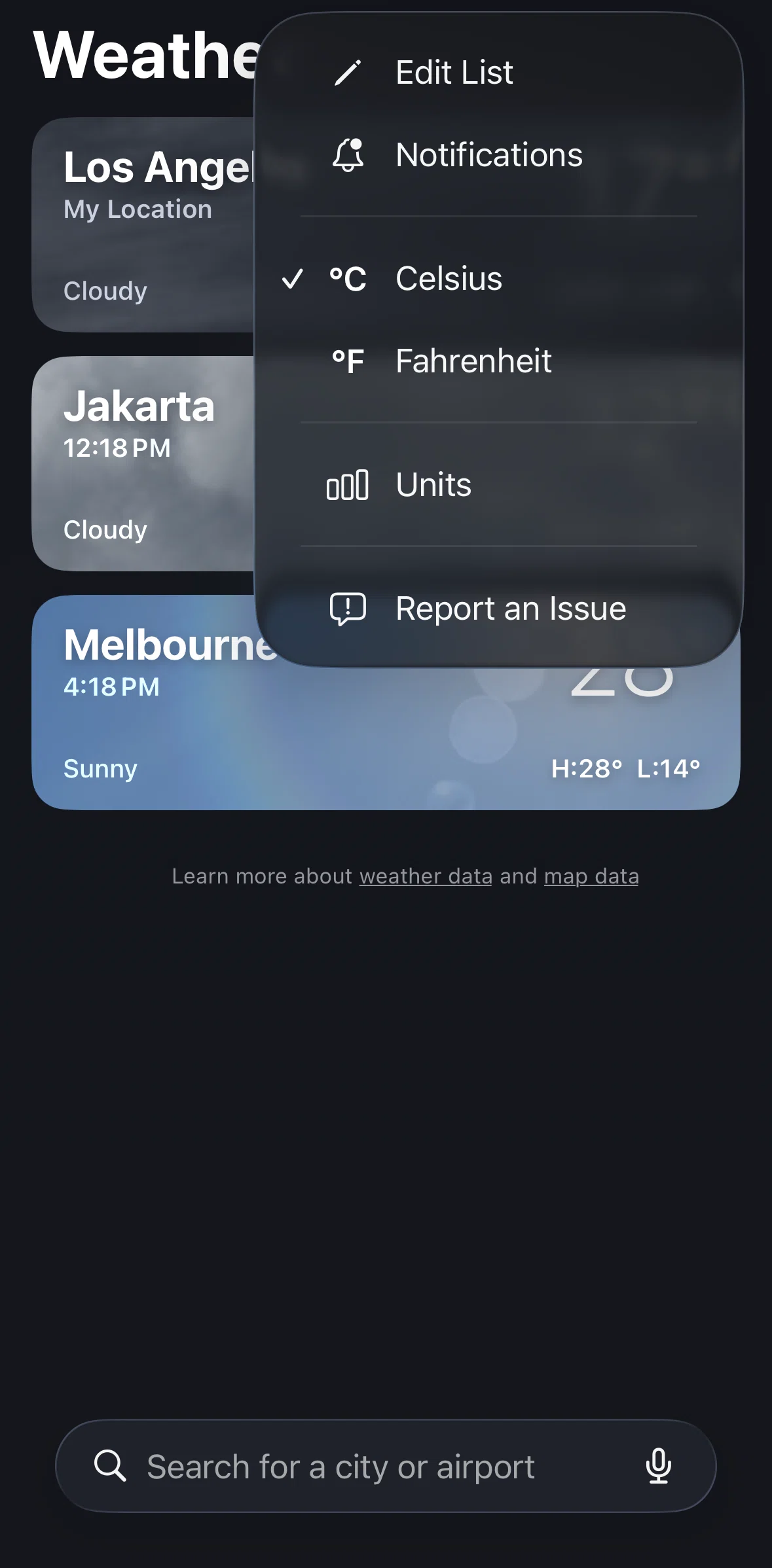 Weather Screen screen in the Turning on notifications flow