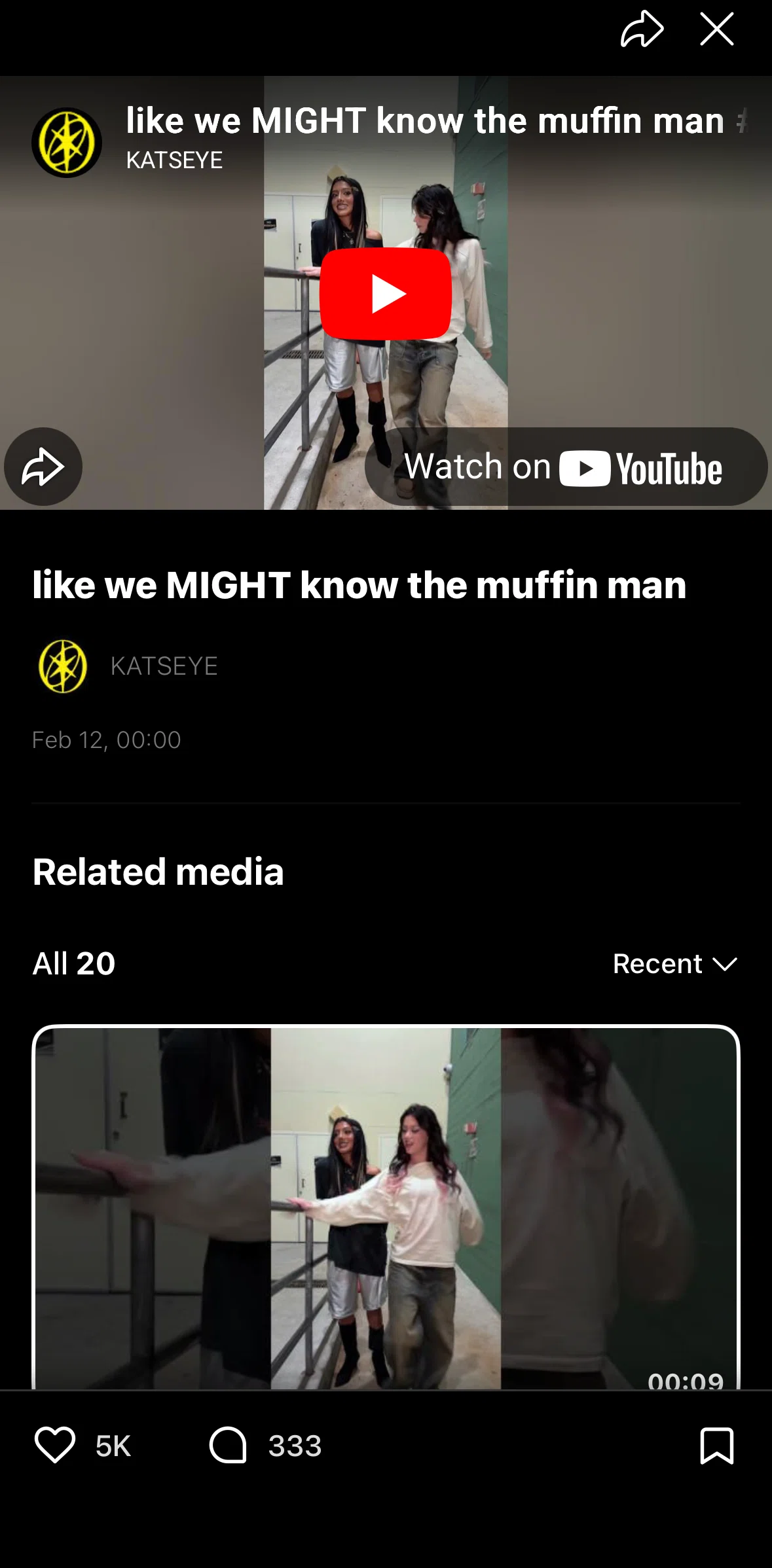 Weverse Screen screen in the Commenting on a video flow