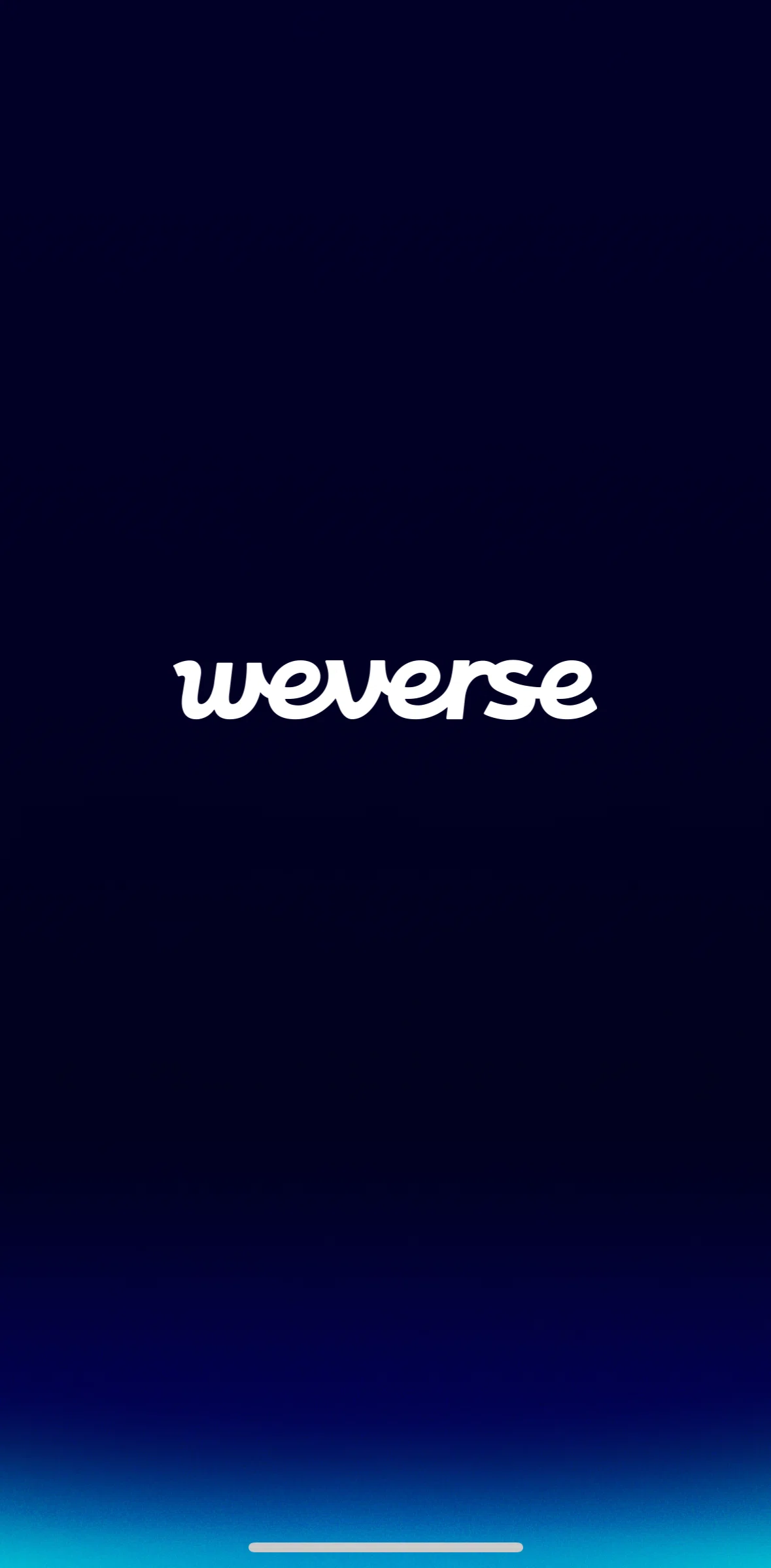 Weverse Screen screen in the Onboarding flow