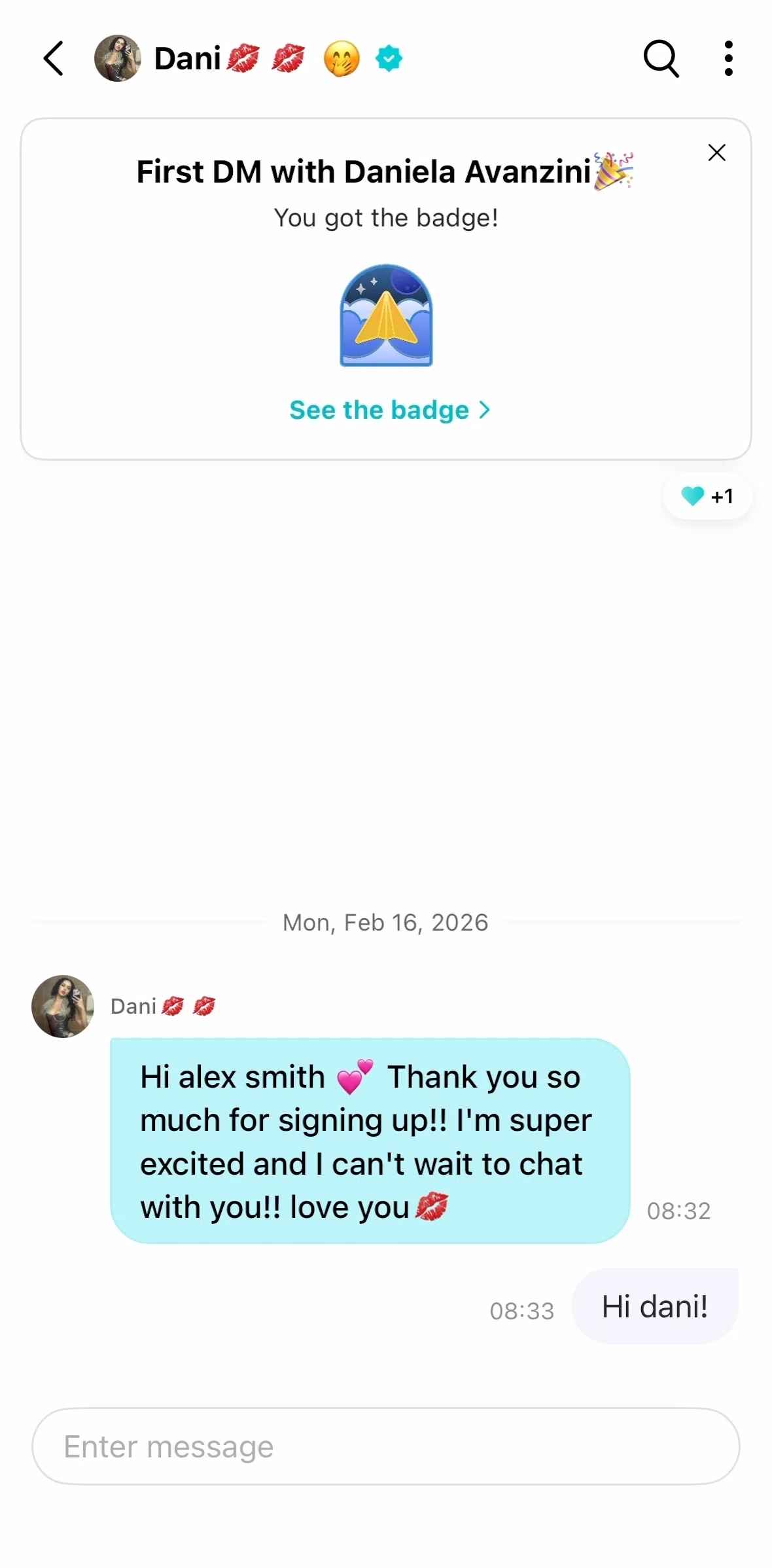 Weverse Screen screen in the Saving a message flow