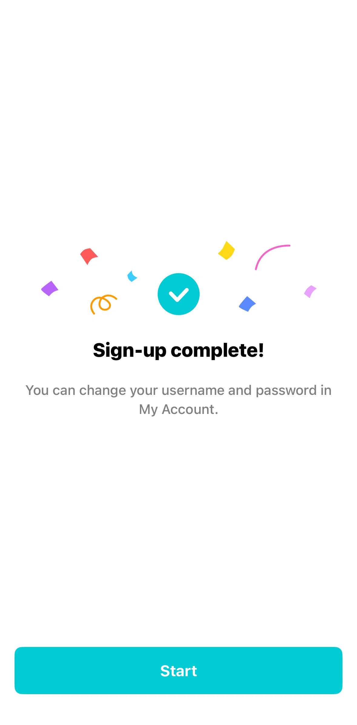 Weverse Screen screen in the Setting up account flow