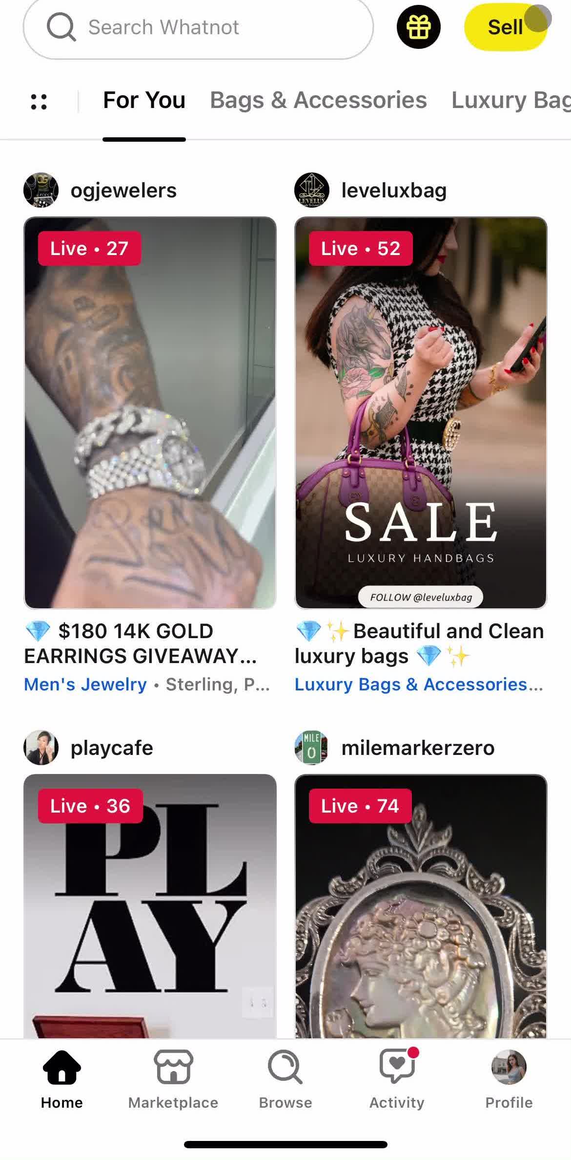 Whatnot Home screen in the Becoming A Seller flow
