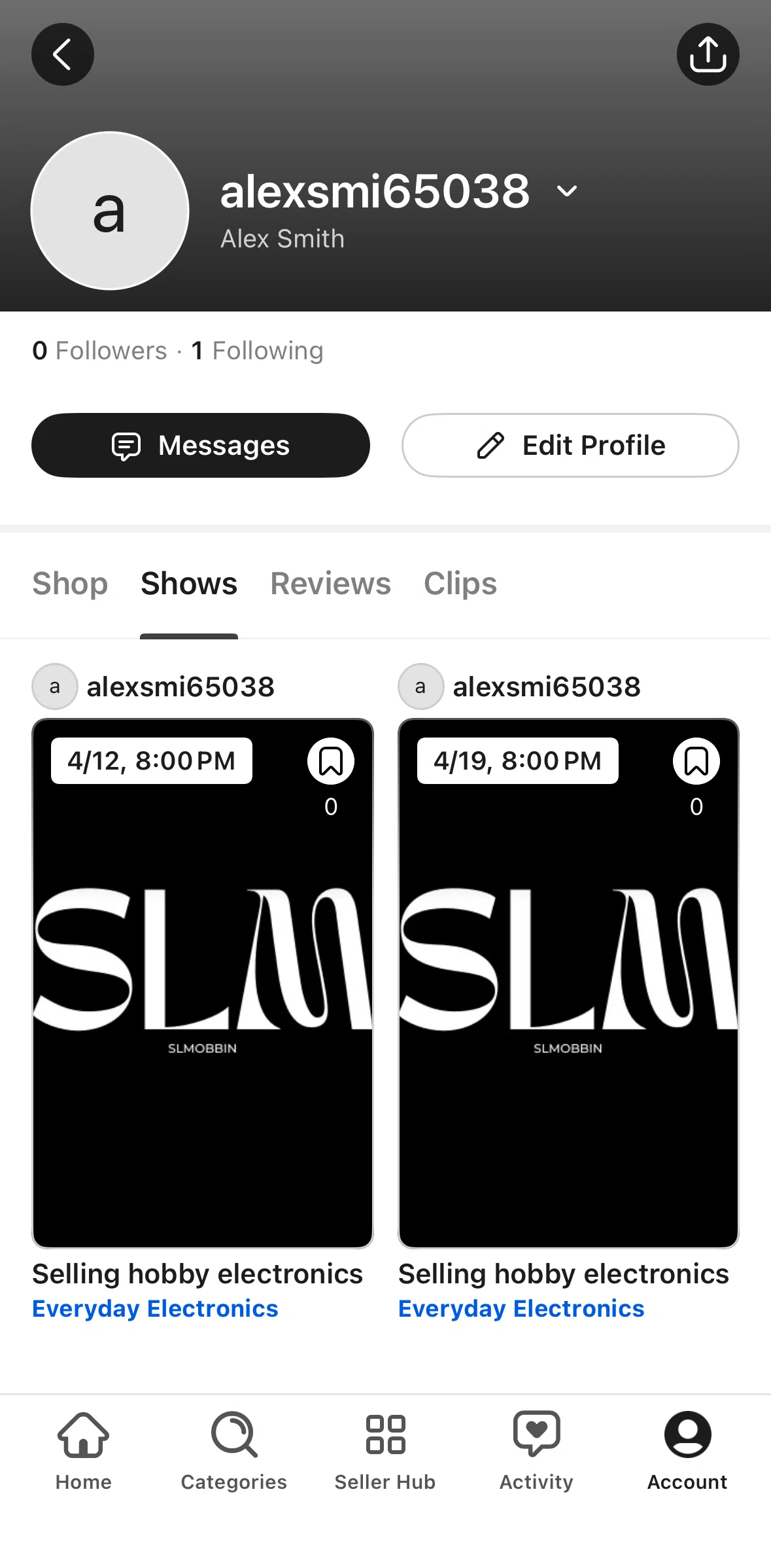 Whatnot Screen screen in the Uploading profile picture flow