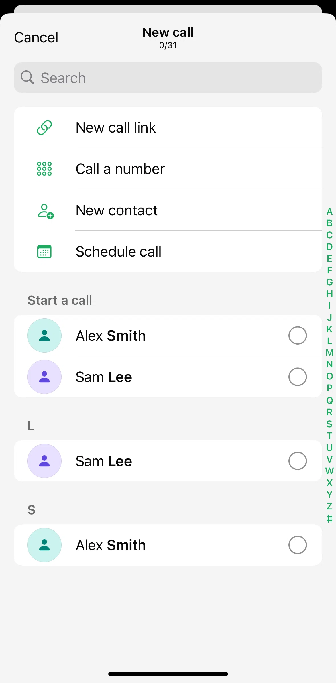 Whatsapp Screen screen in the Creating a schedule call flow