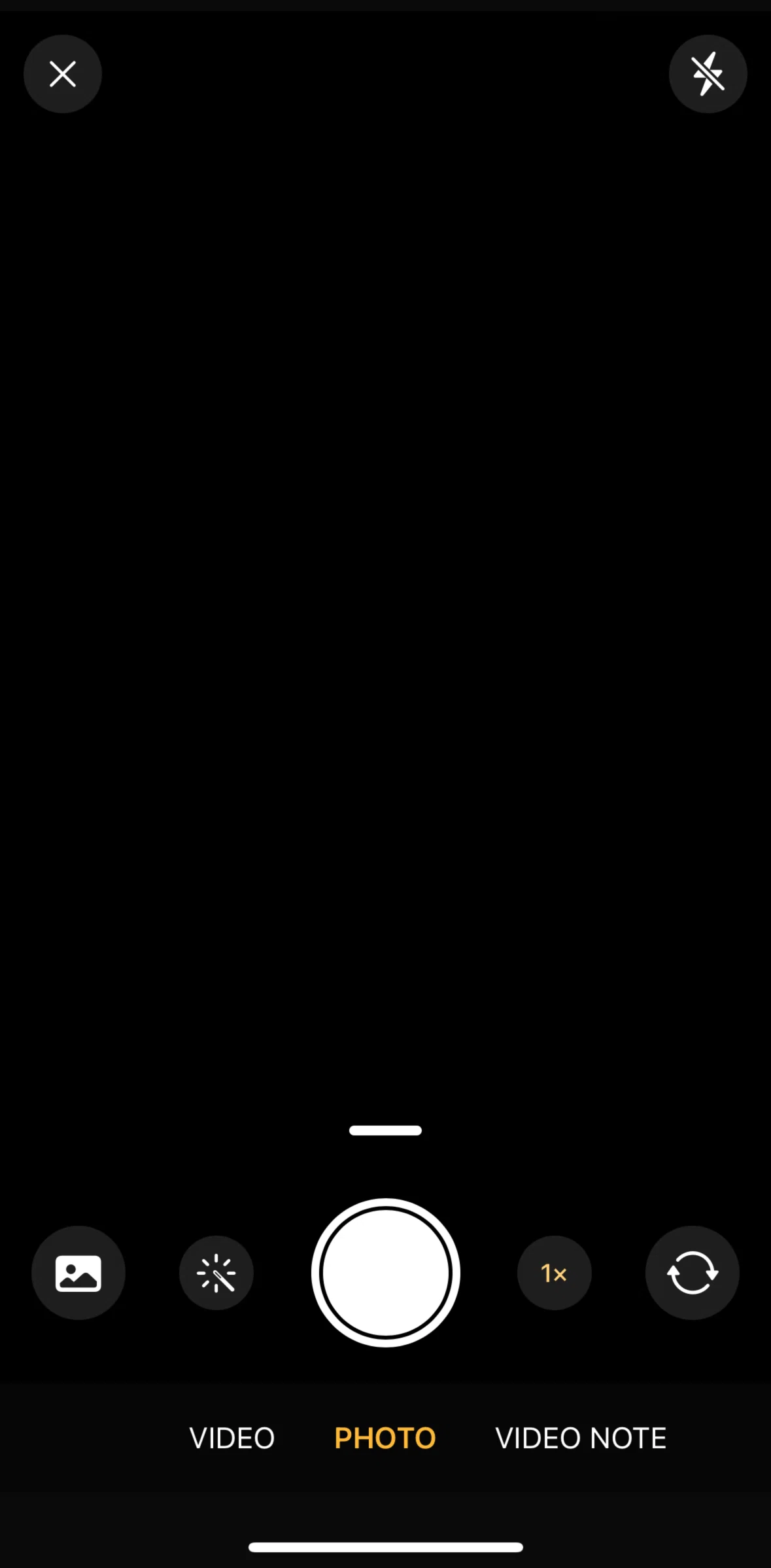 Whatsapp Screen screen in the Recording a video flow