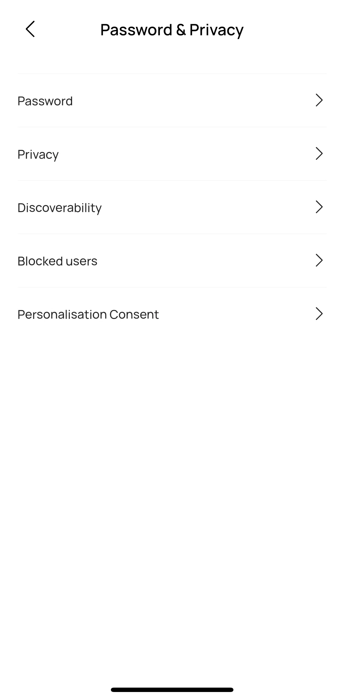 Whering Screen screen in the Changing password flow