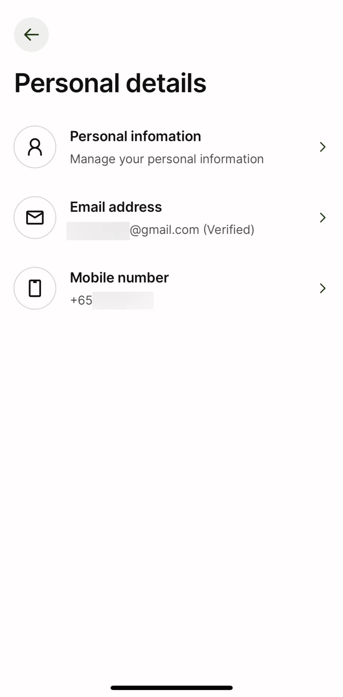Wise Screen screen in the Change email address flow
