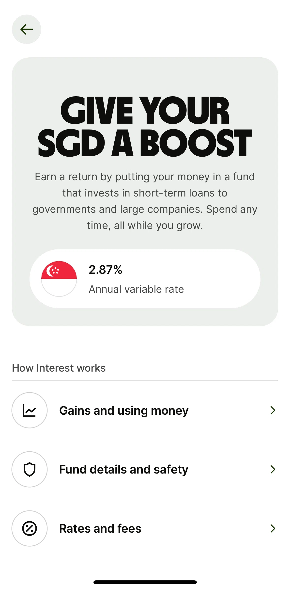 Wise Screen screen in the Gains and using money flow