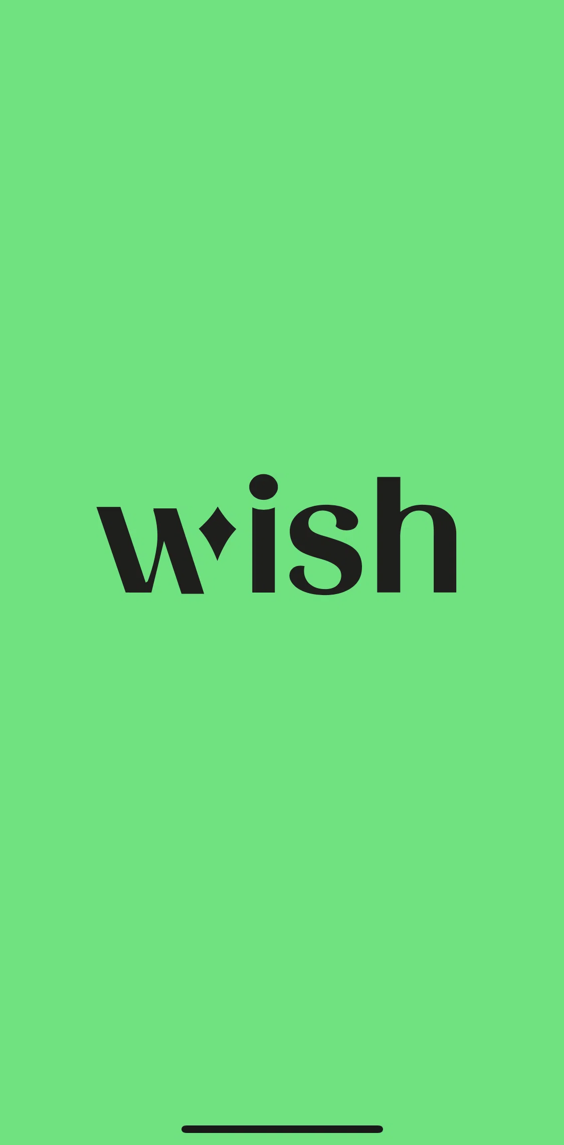 Wish Screen screen in the Logging in flow
