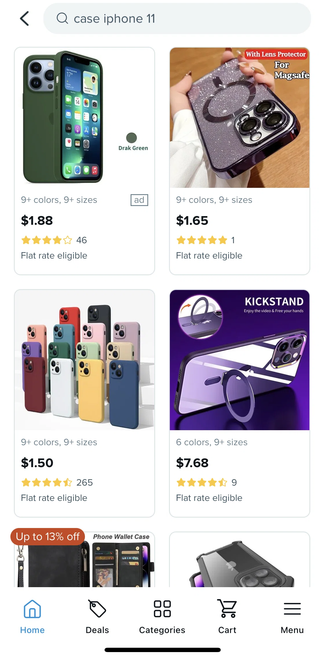 Wish Screen screen in the Product detail flow
