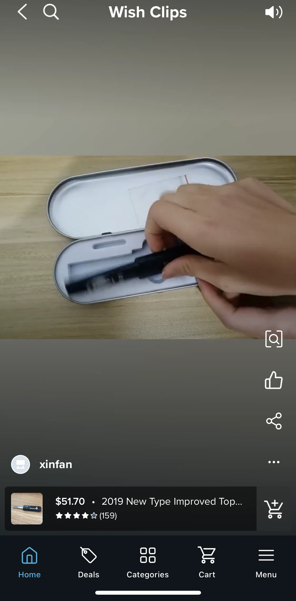 Wish Screen screen in the Related items flow