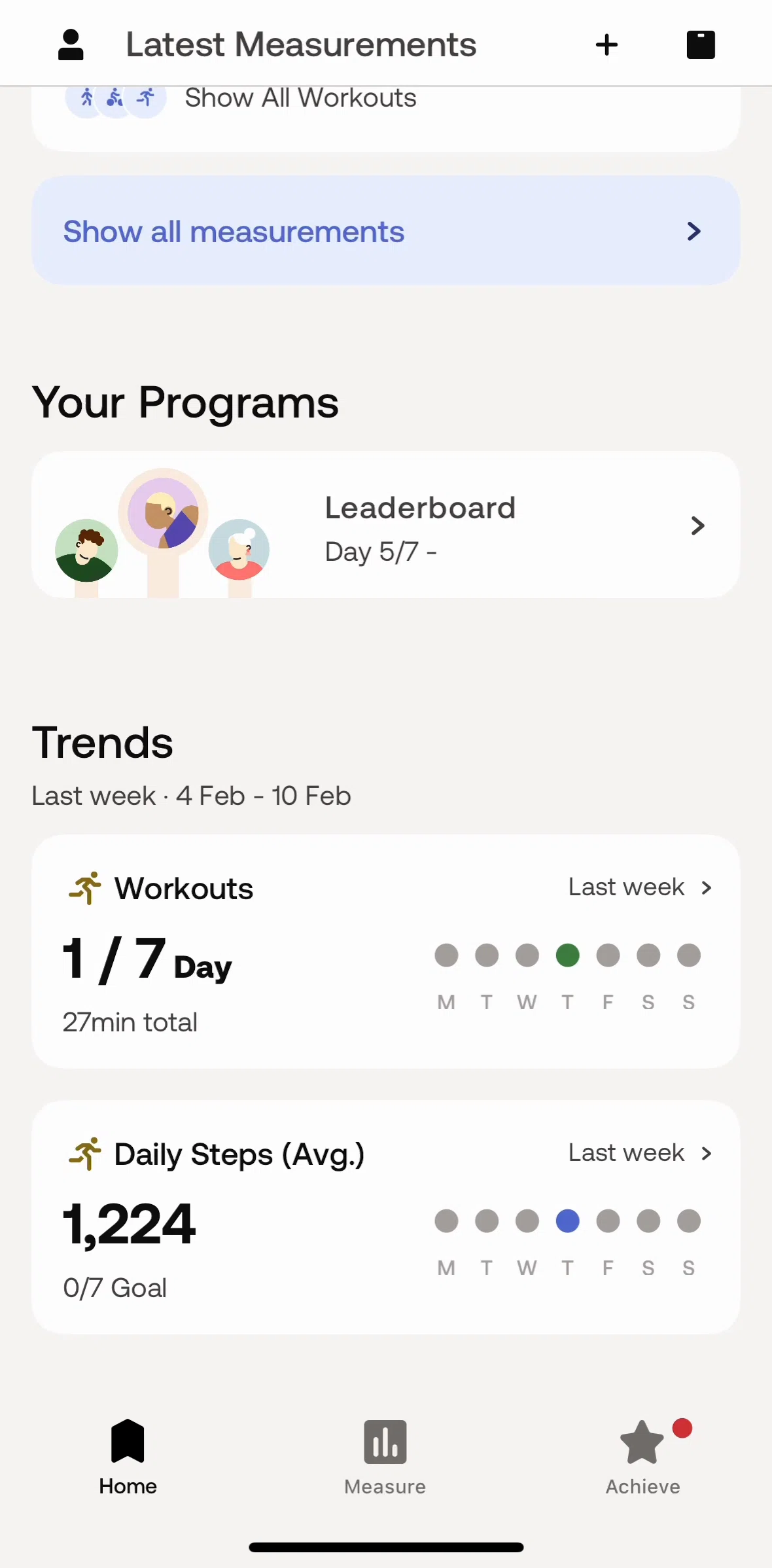 Withings Healthmate Screen screen in the Inviting a friend flow