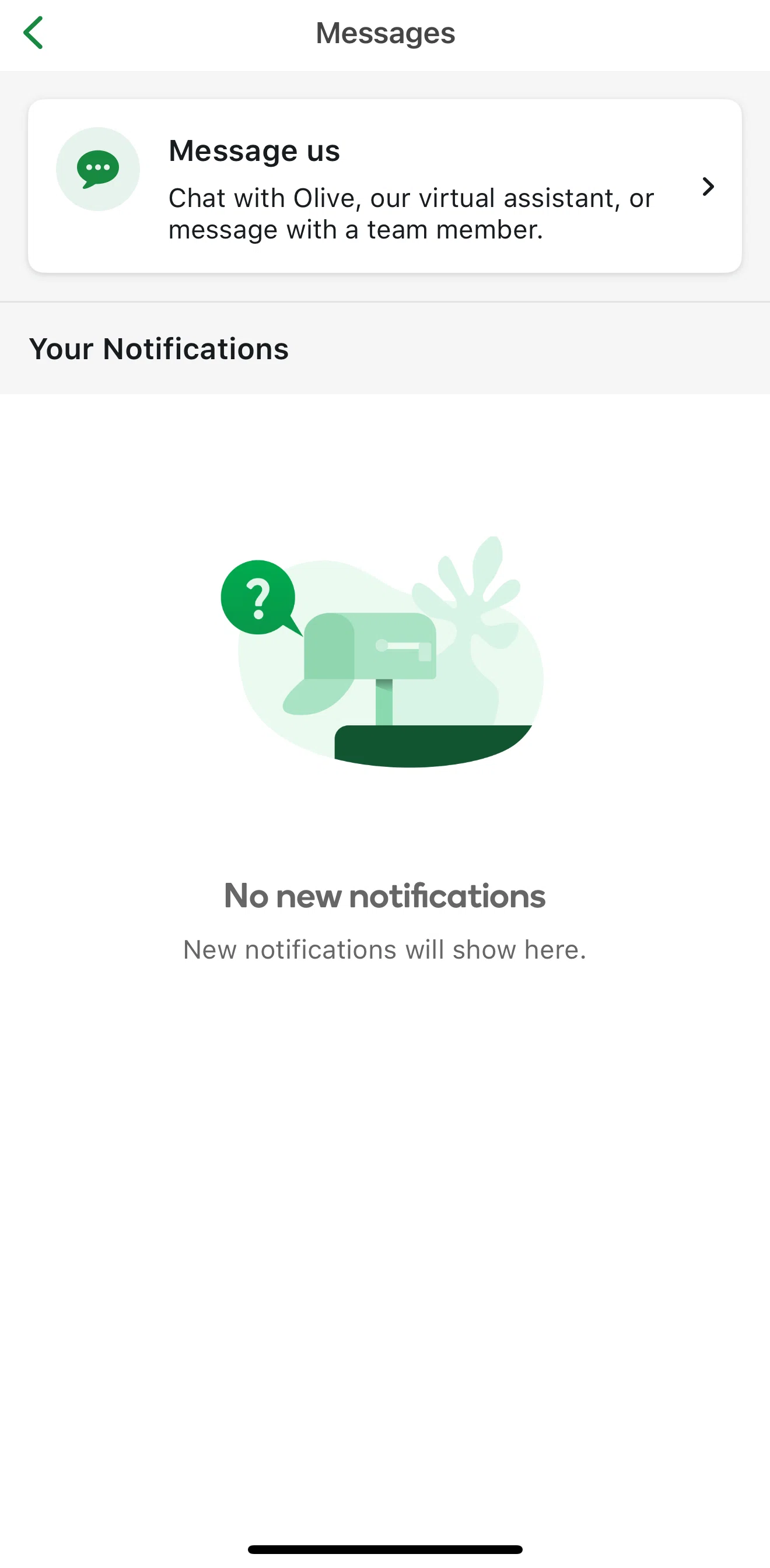 Woolworths Screen screen in the Chatting with assistant flow