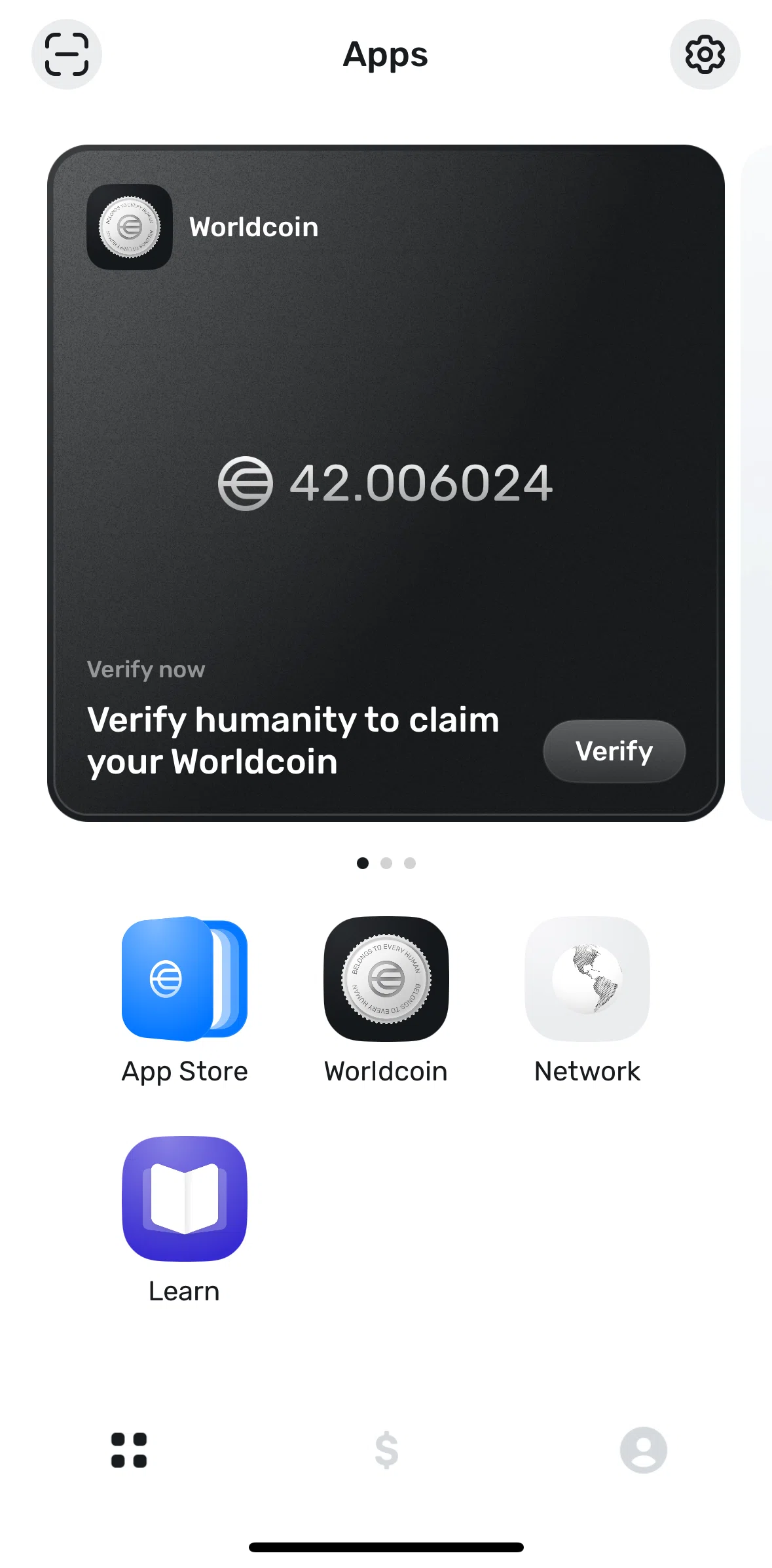 World App Screen screen in the Explore flow