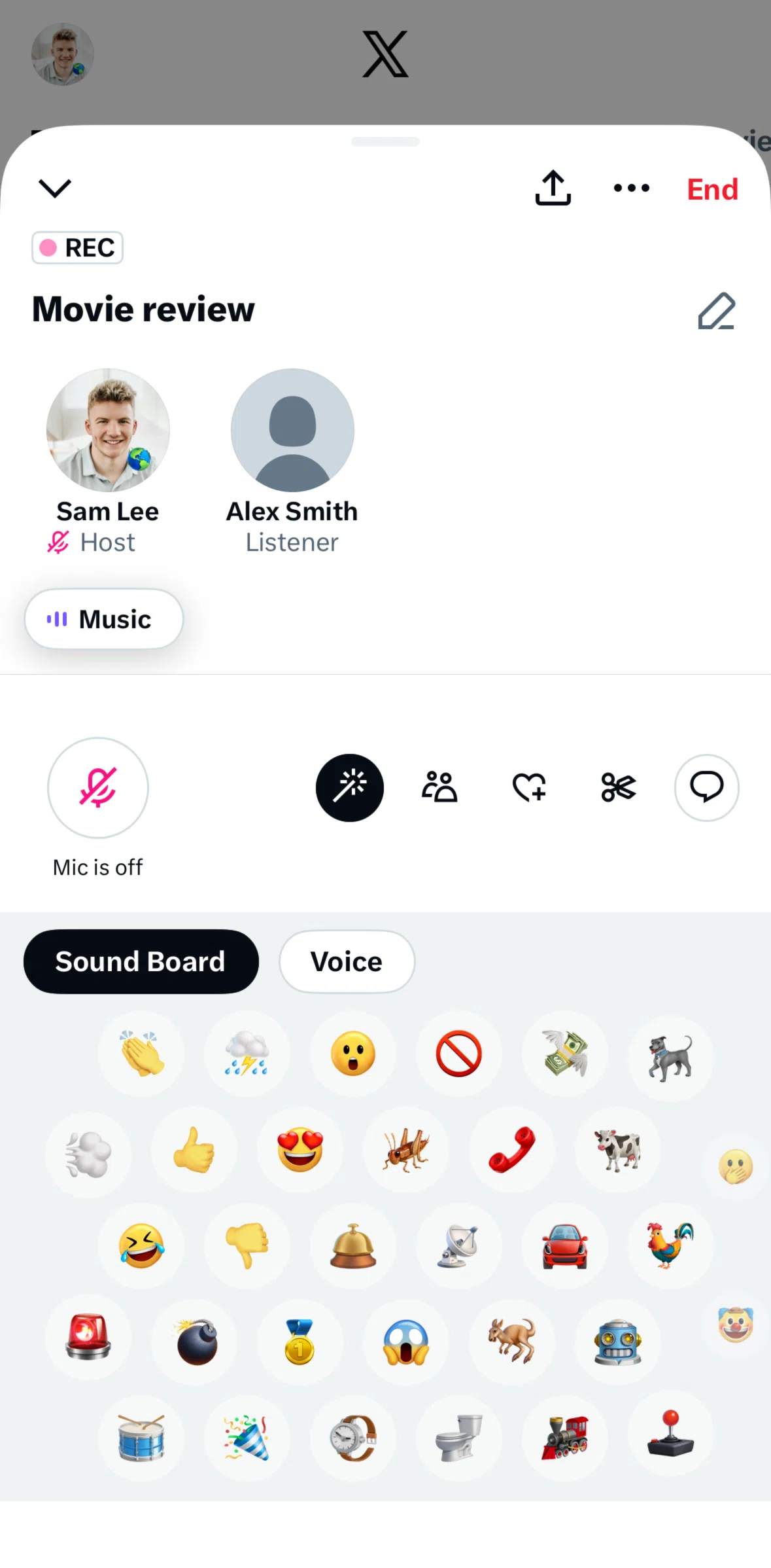 X Screen screen in the Choosing a voice transformer flow