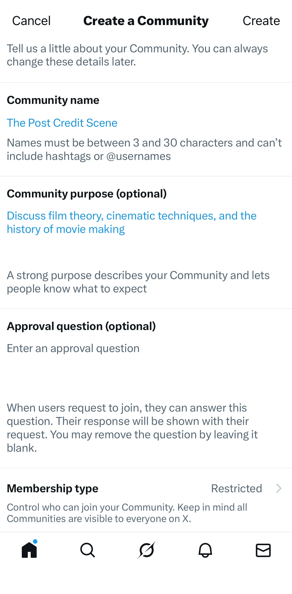 X Screen screen in the Choosing membership type flow