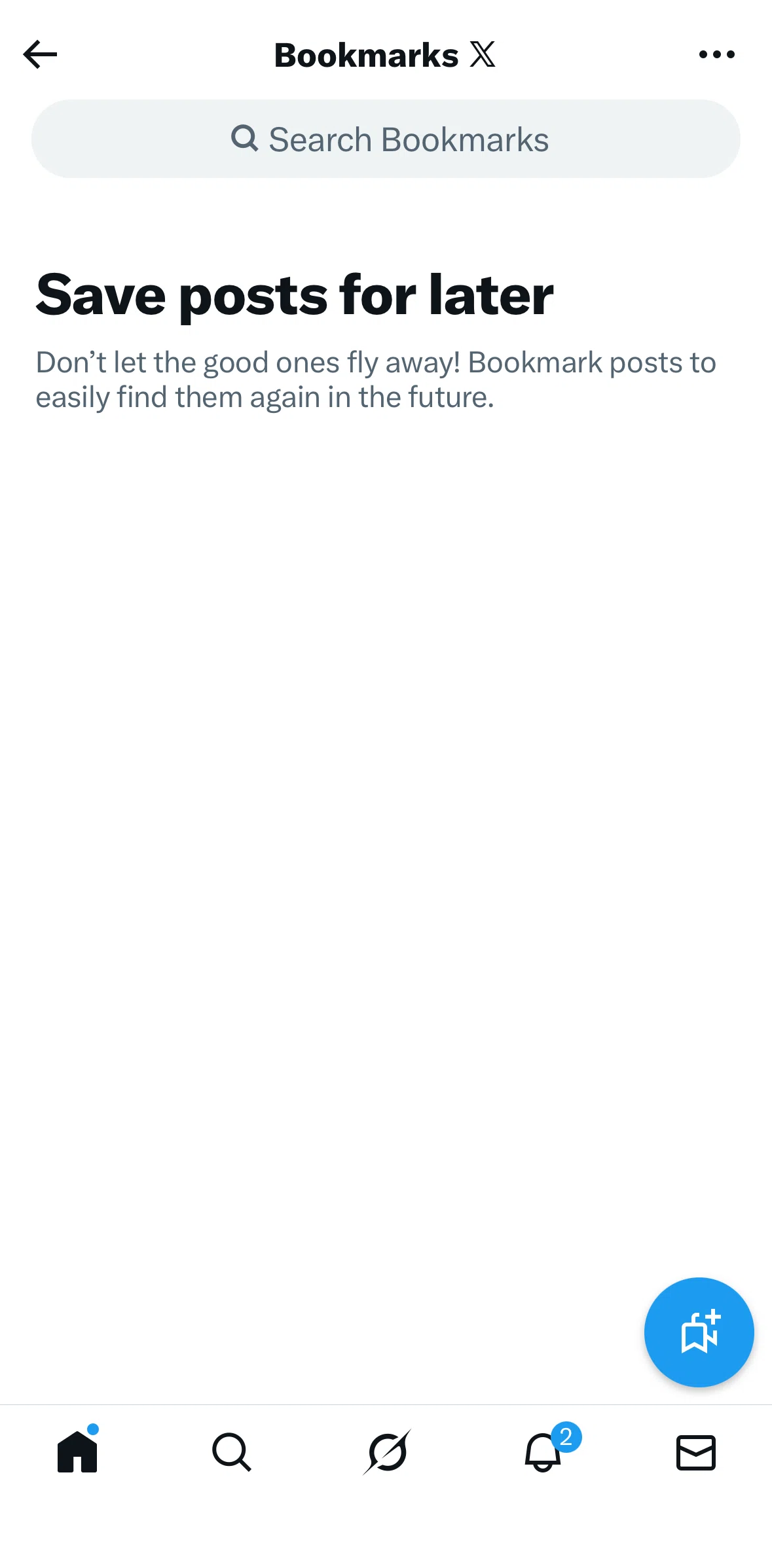 X Screen screen in the Creating a folder flow