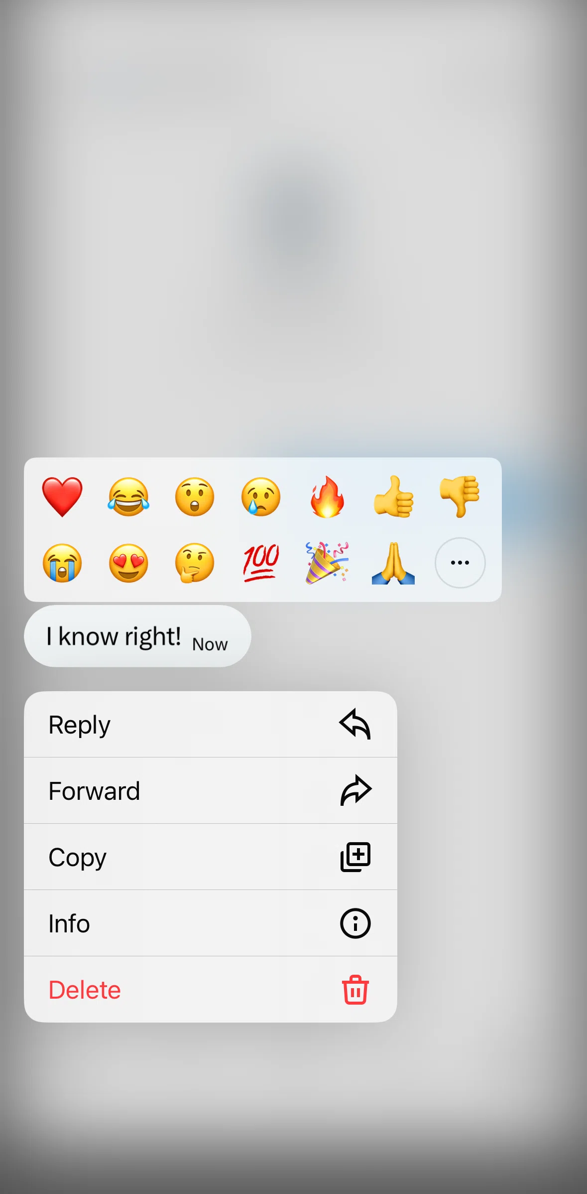 X Screen screen in the Forwarding a message flow