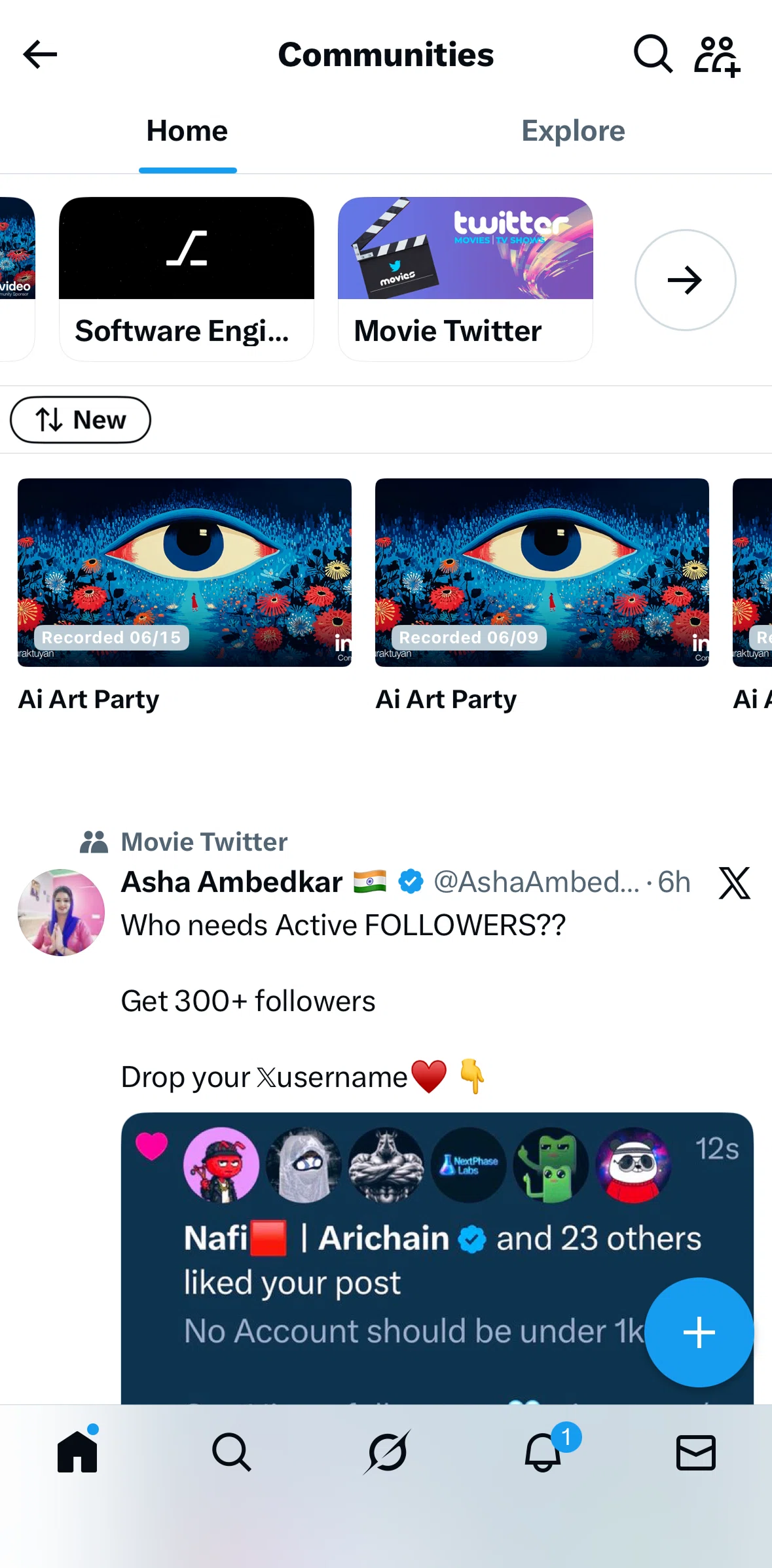 X Screen screen in the Sorting timeline flow