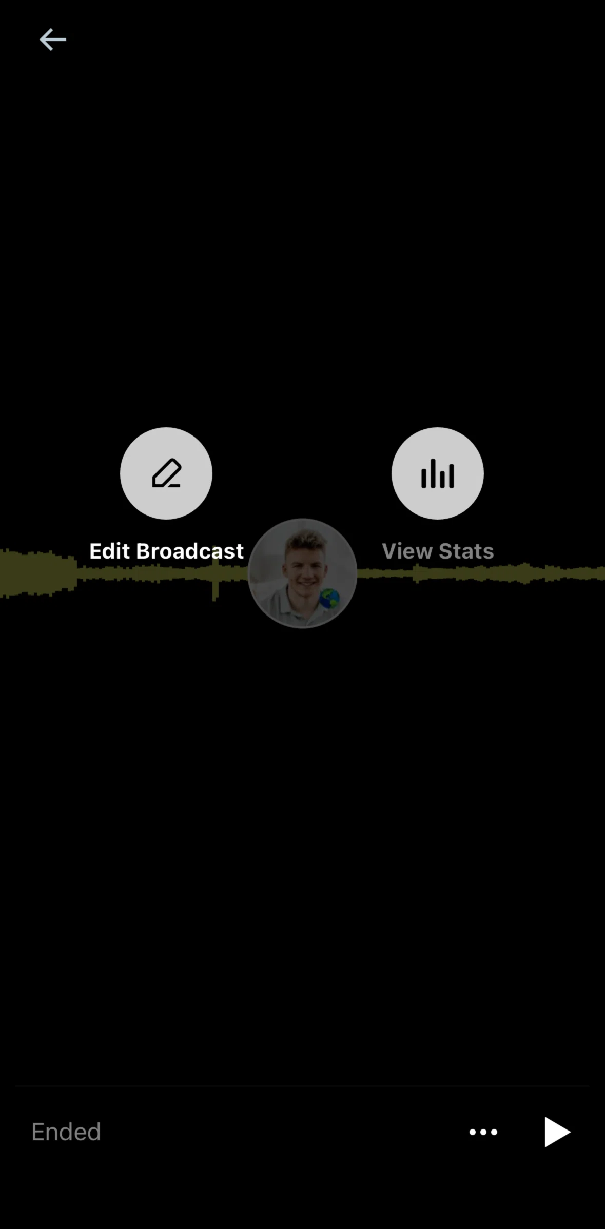 X Screen screen in the Stats flow