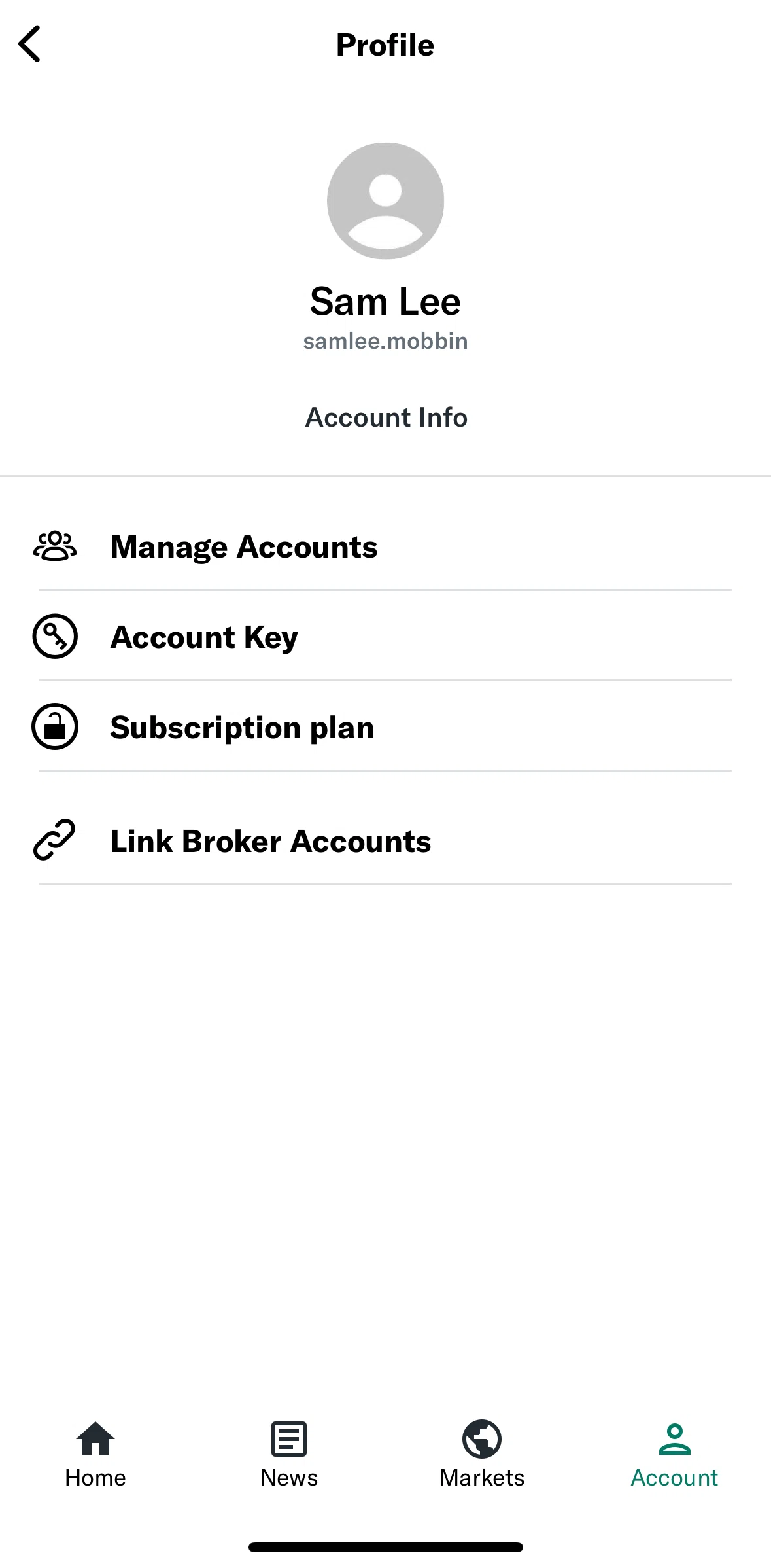 Yahoo Finance Screen screen in the Subscription flow